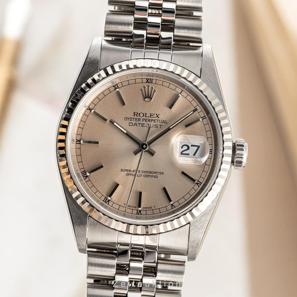 Rolex Datejust 36 Stahl / Weissgold Automatik Herrenuhr Ref. 16234 VP: 8750,- € [2302099]