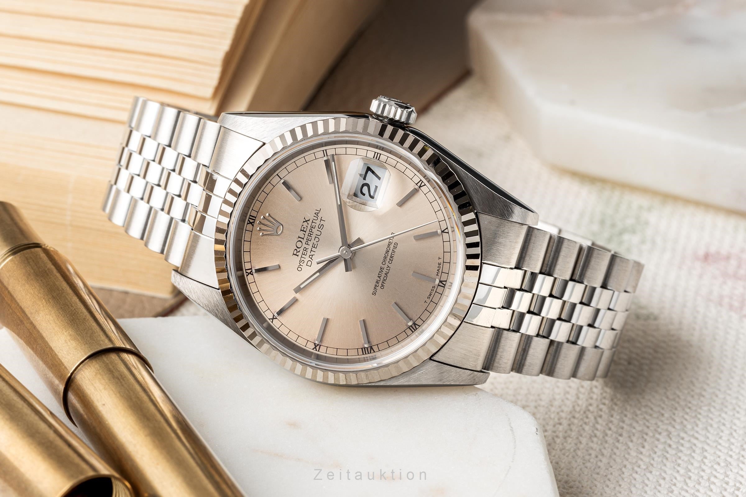 Rolex Datejust 36 Stahl / Weissgold Automatik Herrenuhr Ref. 16234 VP: 8750,- € [2302099]