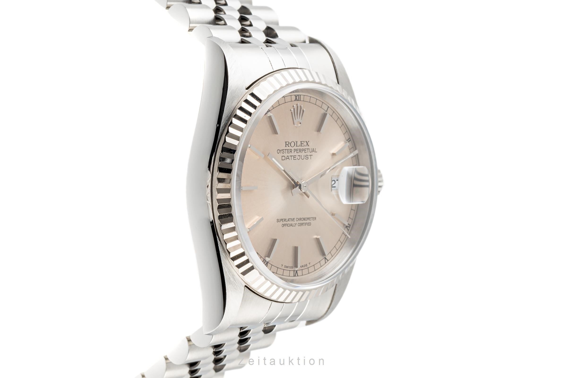 Rolex Datejust 36 Stahl / Weissgold Automatik Herrenuhr Ref. 16234 VP: 8750,- € [2302099]