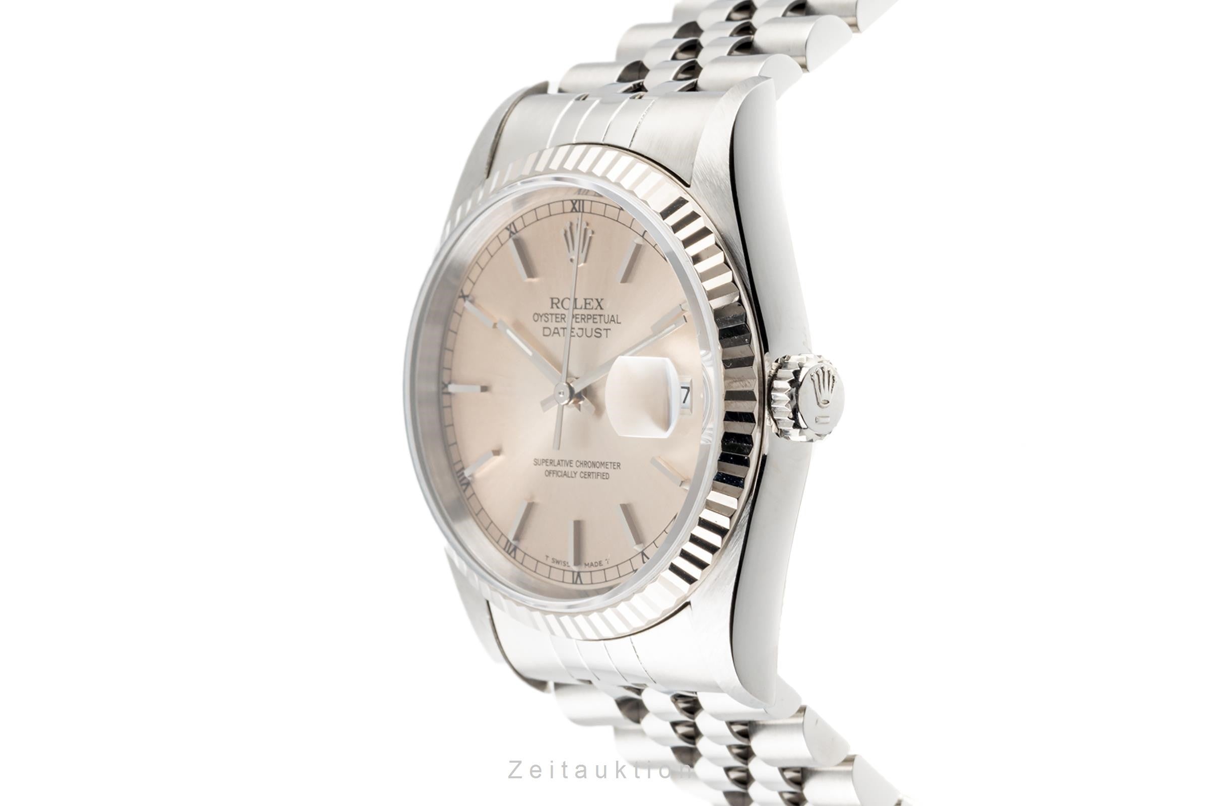 Rolex Datejust 36 Stahl / Weissgold Automatik Herrenuhr Ref. 16234 VP: 8750,- € [2302099]