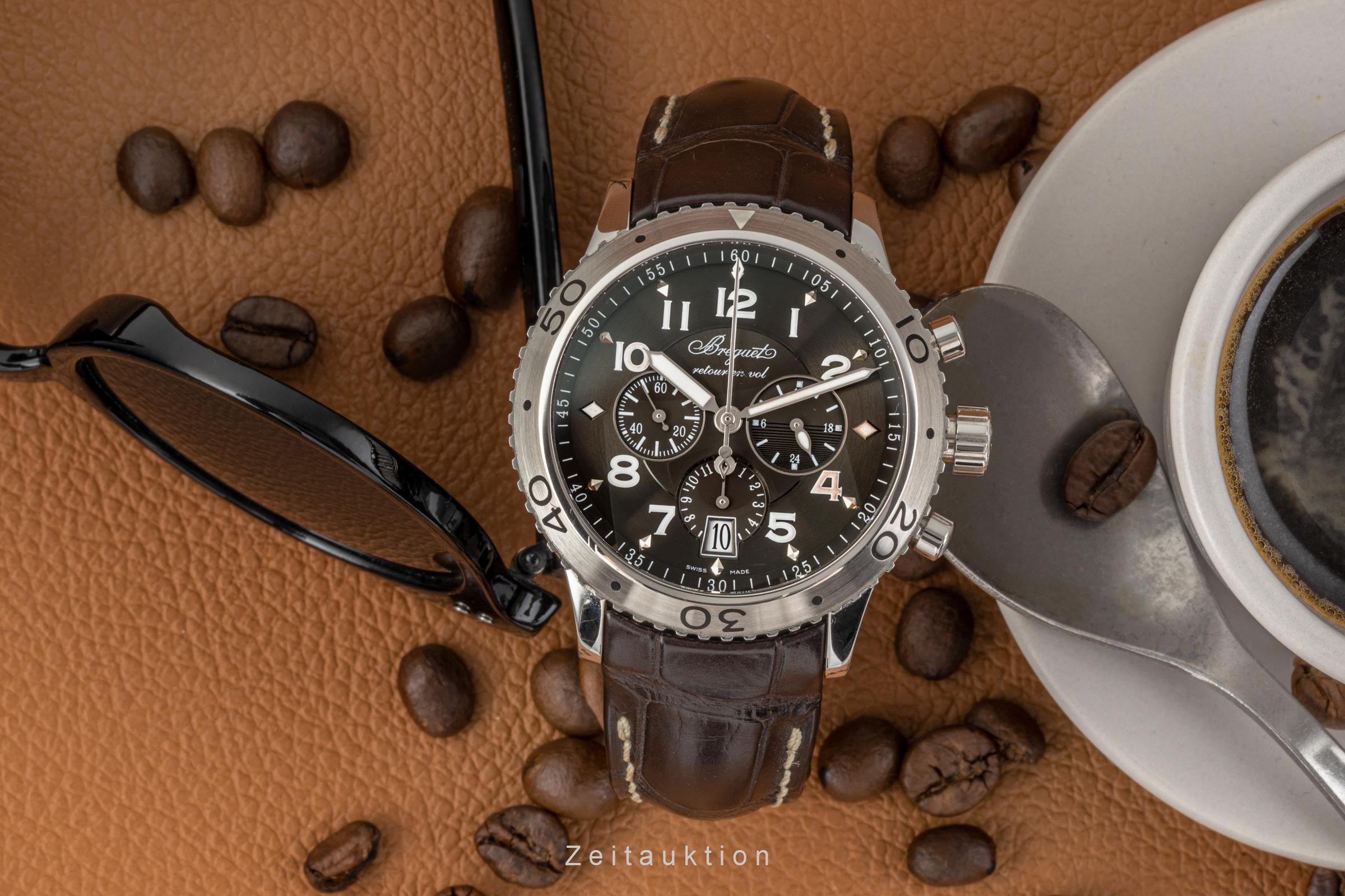 Breguet Type XXI chronograph steel automatic men's watch 3810  [2302128]