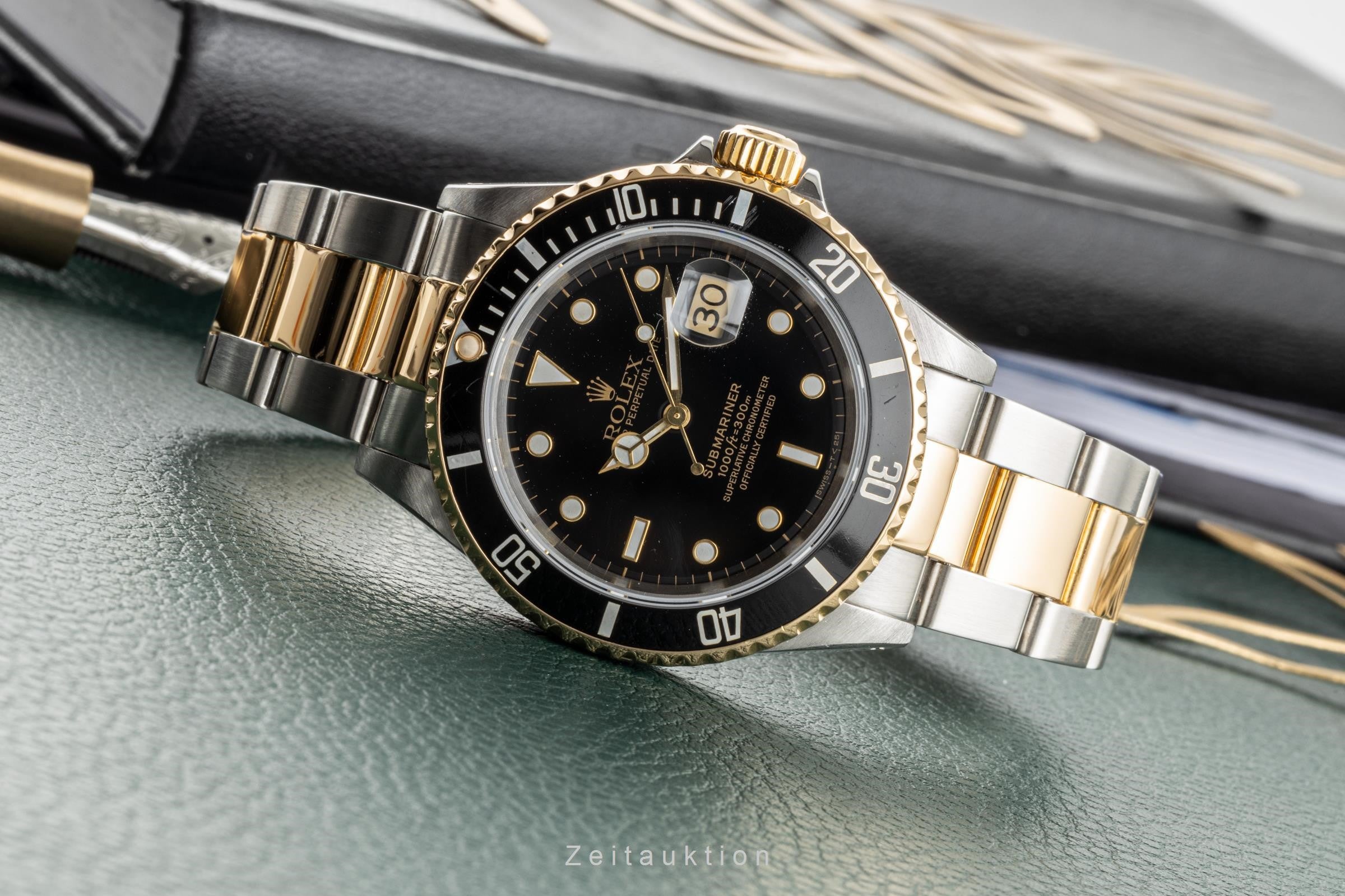 Rolex Submariner steel / gold automatic men's watch 16613 LP: 15350EUR  [2302220]