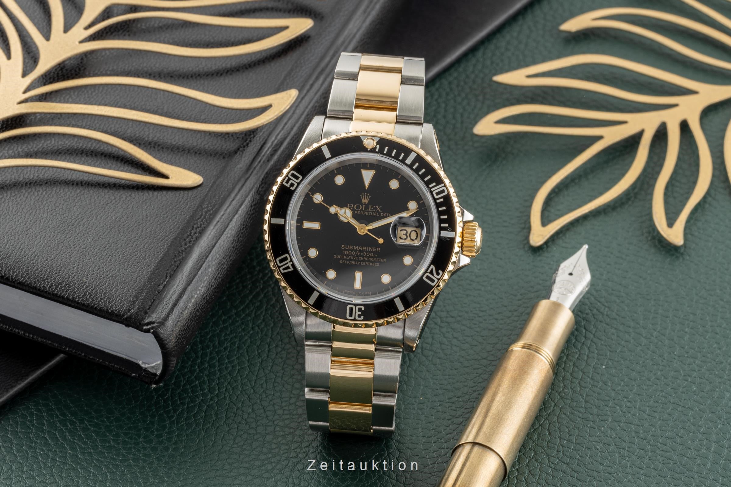 Rolex Submariner steel / gold automatic men's watch 16613 LP: 15350EUR  [2302220]