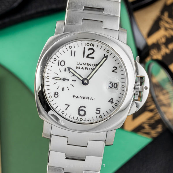 Panerai Luminor Marina Stahl Automatik Herrenuhr Ref. PAM00051 B&P VP: 7900,- € [2302230]