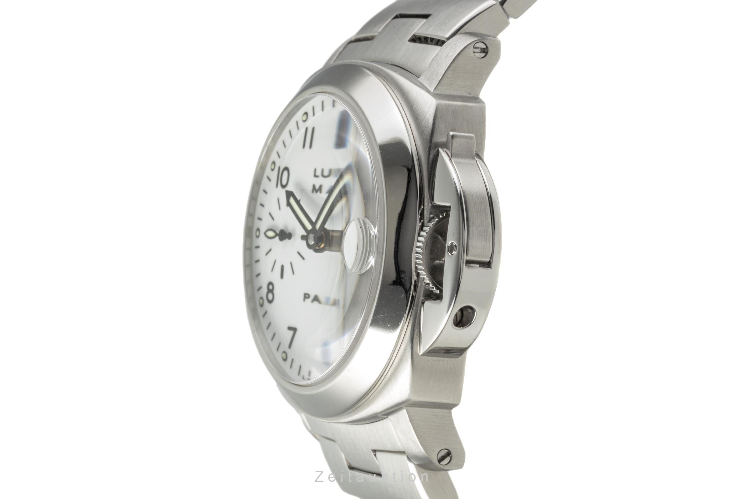 Panerai Luminor Marina Stahl Automatik Herrenuhr Ref. PAM00051 B&P VP: 7900,- € [2302230]