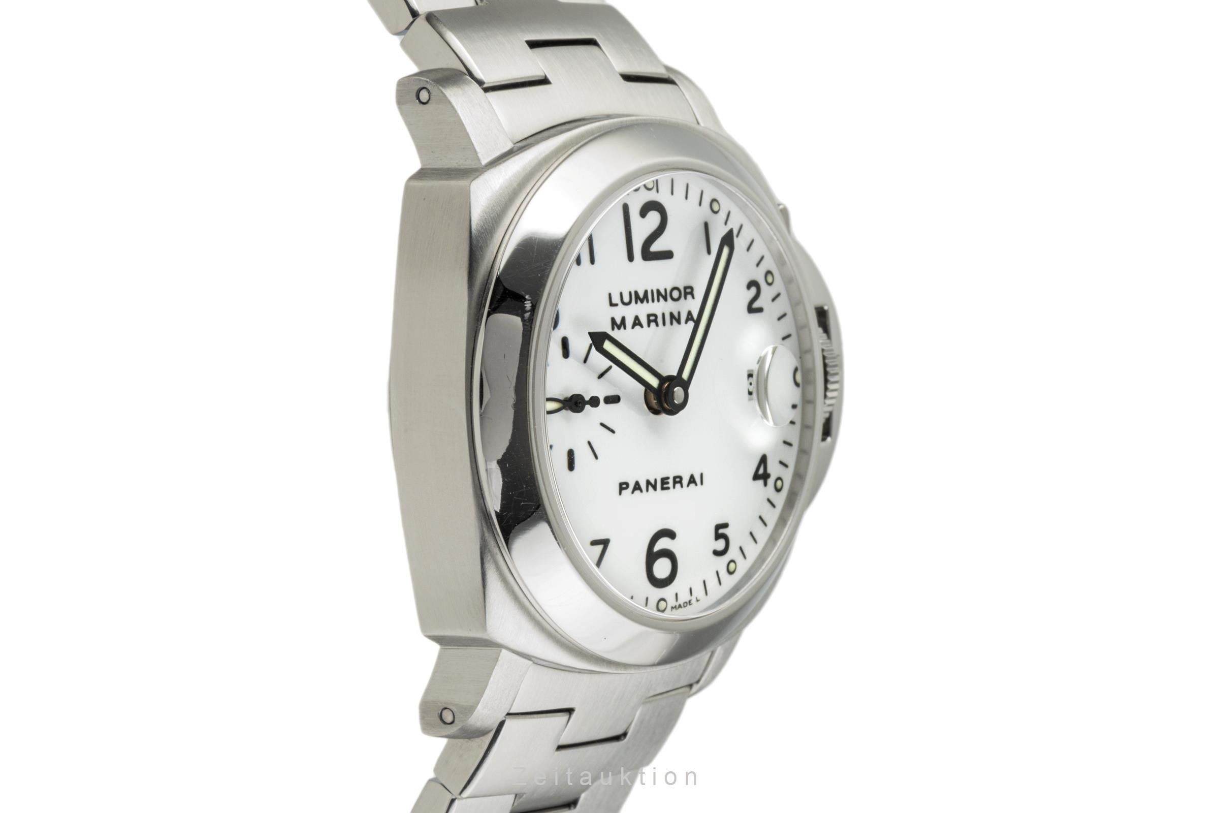 Panerai Luminor Marina Stahl Automatik Herrenuhr Ref. PAM00051 B&P VP: 7900,- € [2302230]