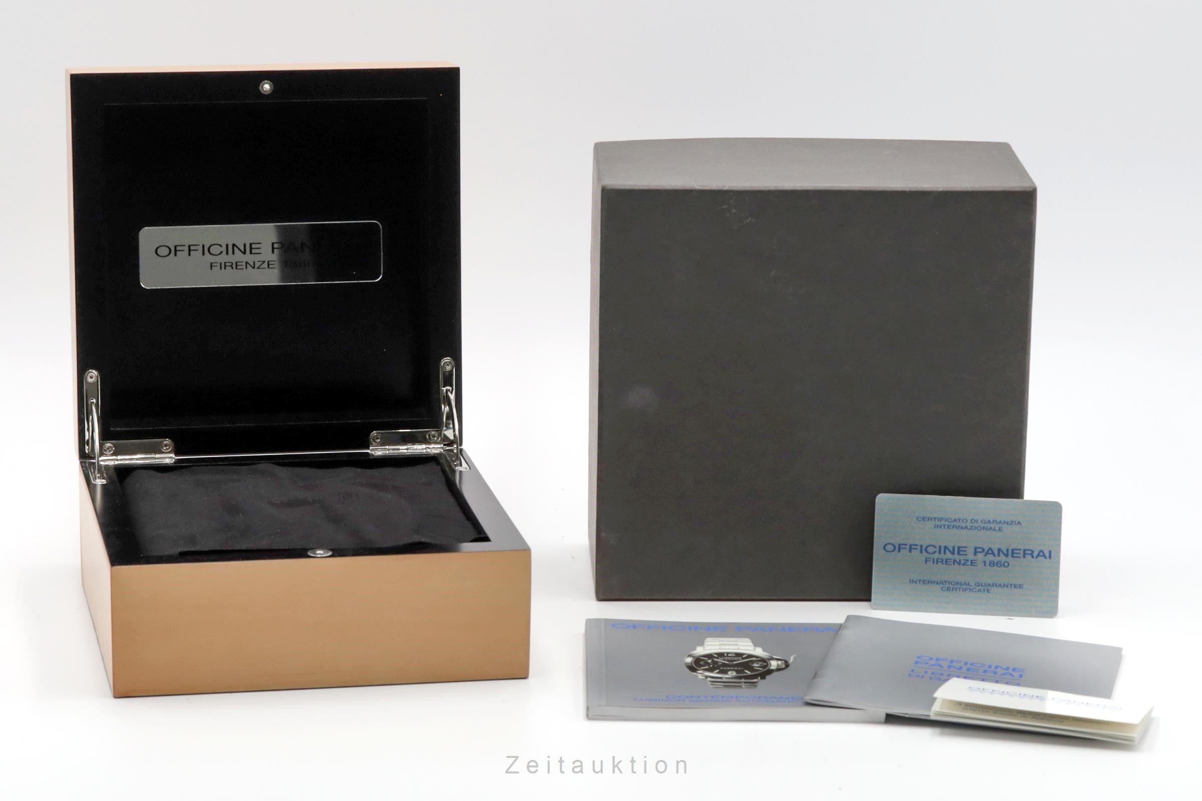 Panerai Luminor Marina Stahl Automatik Herrenuhr Ref. PAM00051 B&P VP: 7900,- € [2302230]