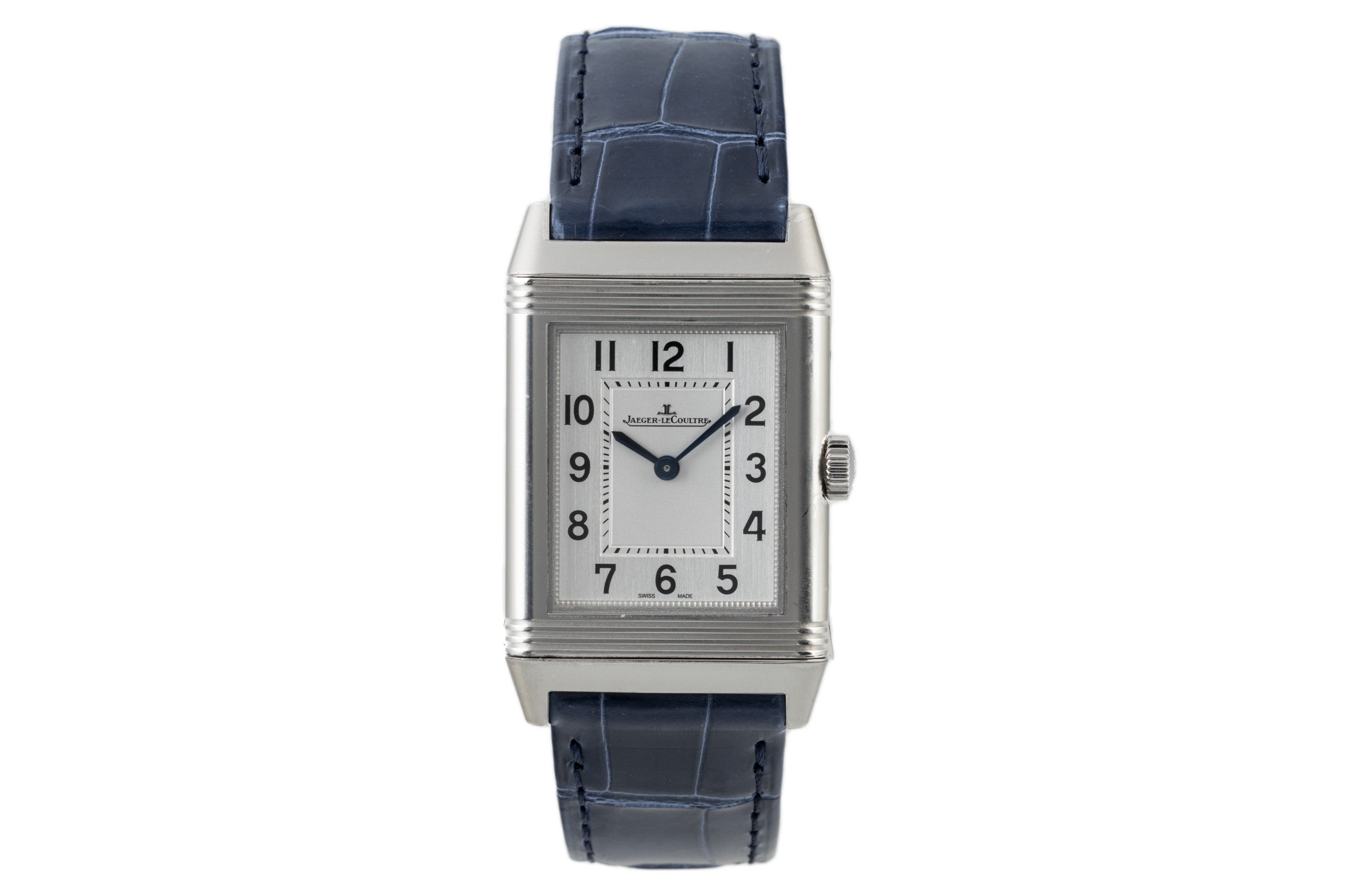 Jaeger LeCoultre Reverso acier quartz montre pour hommes Q2518540, 222.8.47 LP: 7750EUR  [2302241]