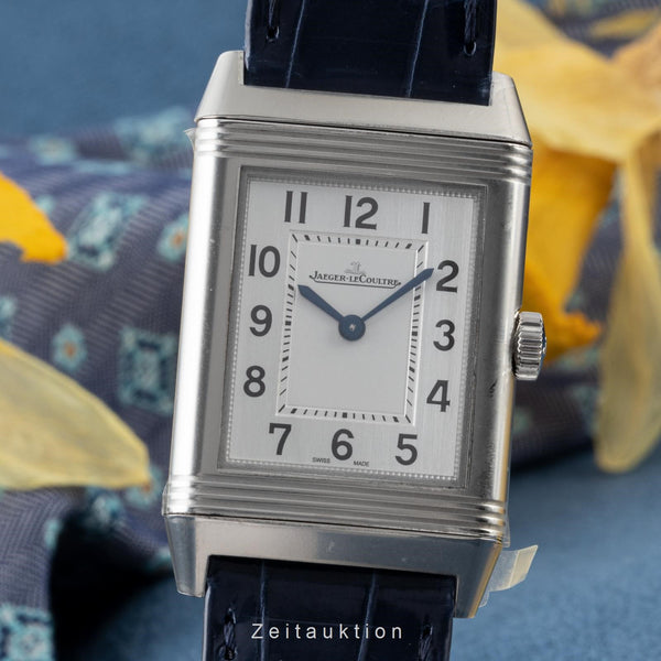 Jaeger LeCoultre Reverso acier quartz montre pour hommes Q2518540, 222.8.47 LP: 7750EUR  [2302241]