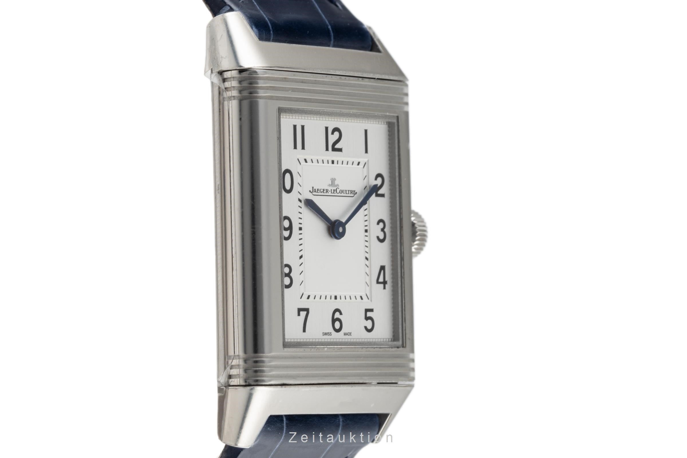 Jaeger LeCoultre Reverso acier quartz montre pour hommes Q2518540, 222.8.47 LP: 7750EUR  [2302241]