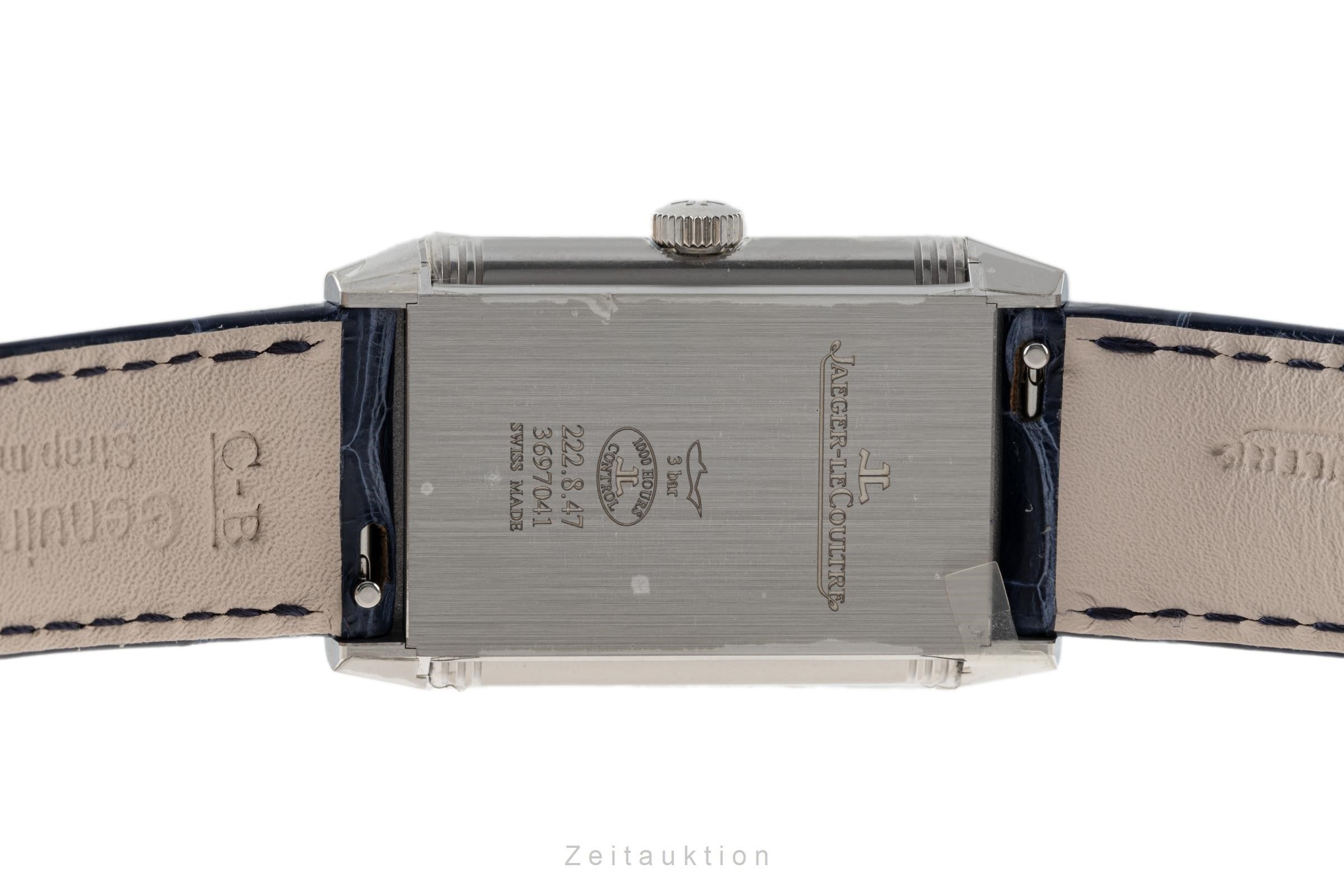 Jaeger LeCoultre Reverso acier quartz montre pour hommes Q2518540, 222.8.47 LP: 7750EUR  [2302241]