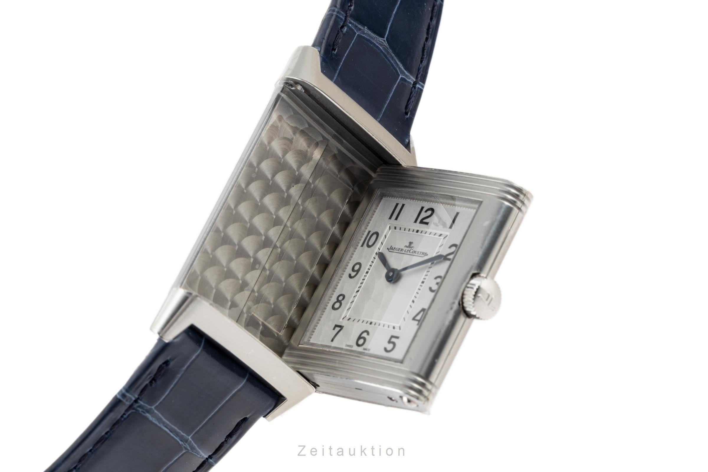 Jaeger LeCoultre Reverso acier quartz montre pour hommes Q2518540, 222.8.47 LP: 7750EUR  [2302241]
