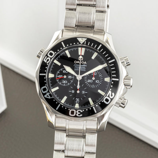 Omega Seamaster chronographe acier automatique montre pour hommes 2594.52.00 LP: 5000EUR  [2302263]