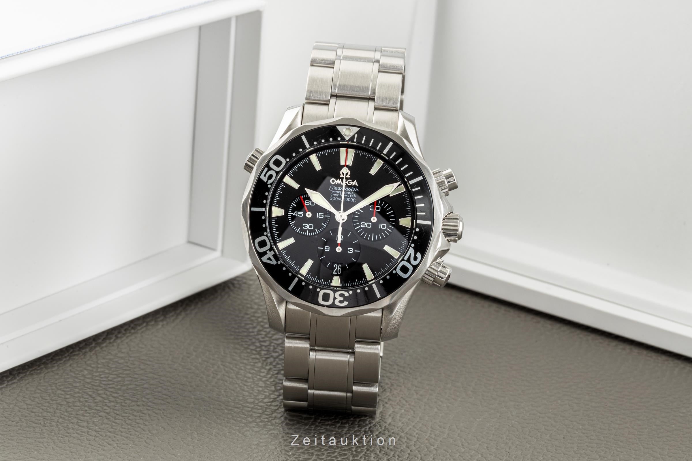 Omega Seamaster chronographe acier automatique montre pour hommes 2594.52.00 LP: 5000EUR  [2302263]