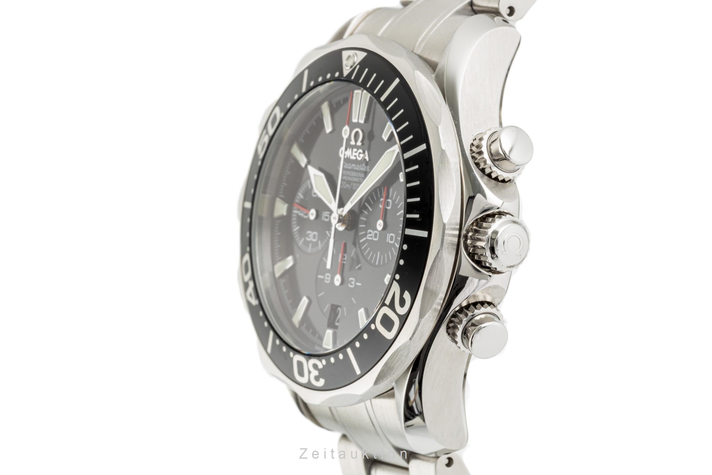 Omega Seamaster chronographe acier automatique montre pour hommes 2594.52.00 LP: 5000EUR  [2302263]