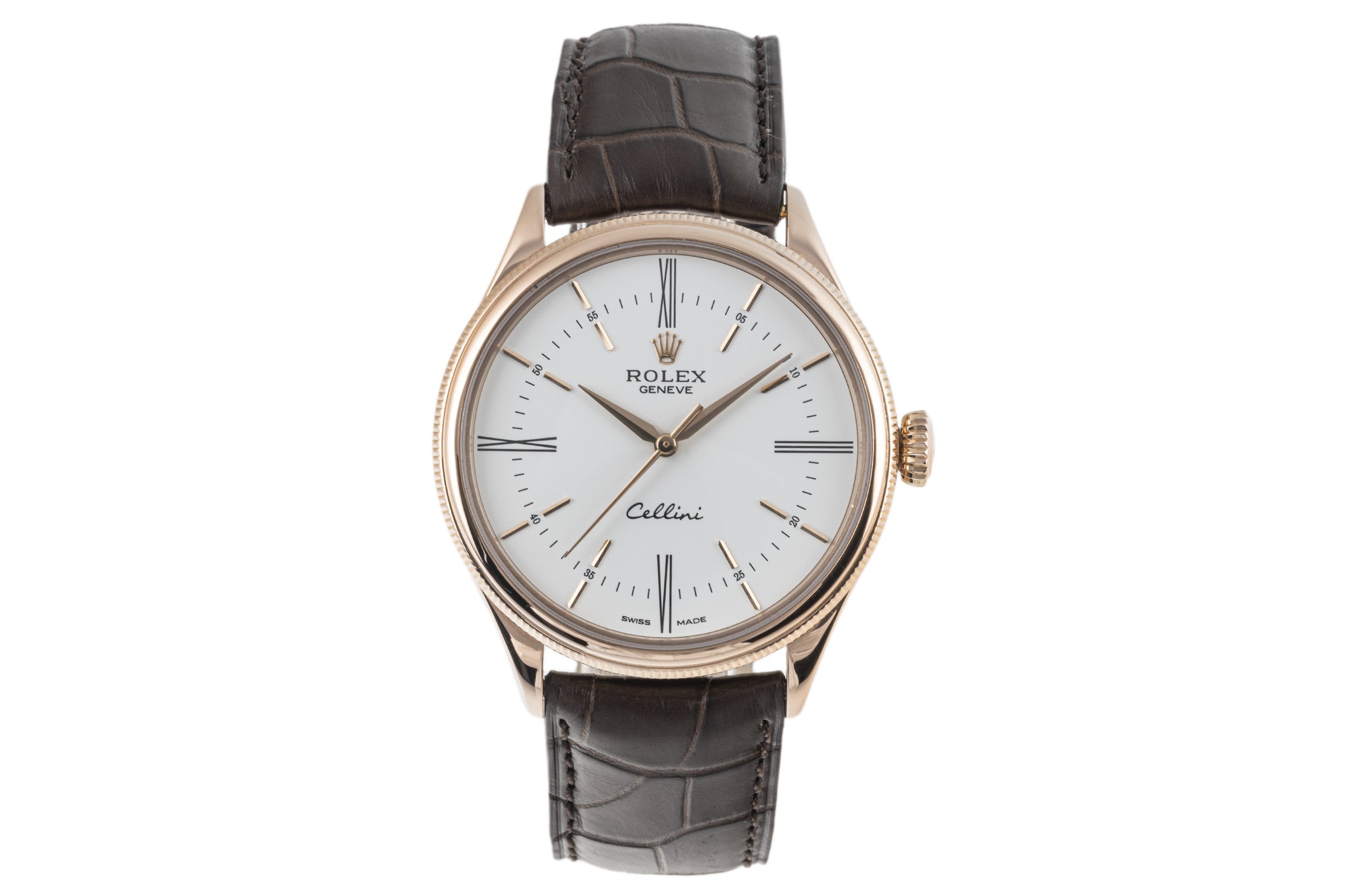 Rolex Cellini Time 18K (0,750) Rosegold Automatik Herrenuhr Gold Ref. 50505 [2302301]