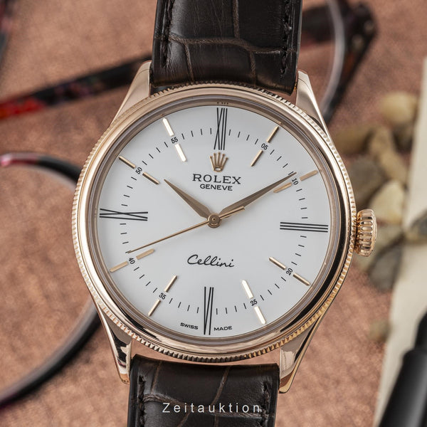 Rolex Cellini Time 18K (0,750) Rosegold Automatik Herrenuhr Gold Ref. 50505 [2302301]