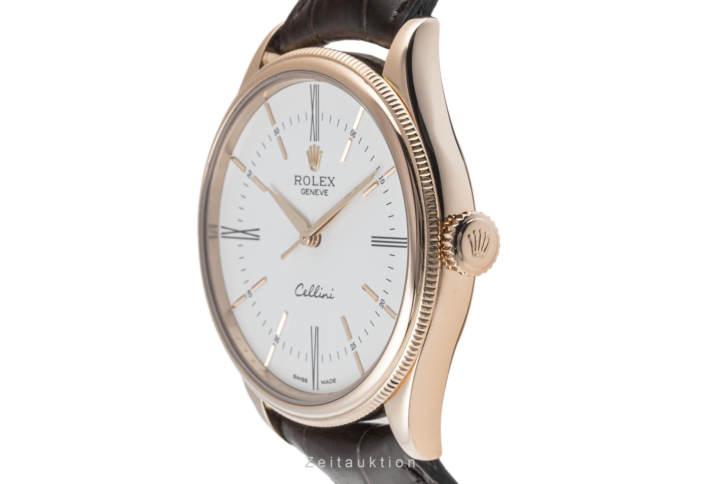 Rolex Cellini Time 18K (0,750) Rosegold Automatik Herrenuhr Gold Ref. 50505 [2302301]
