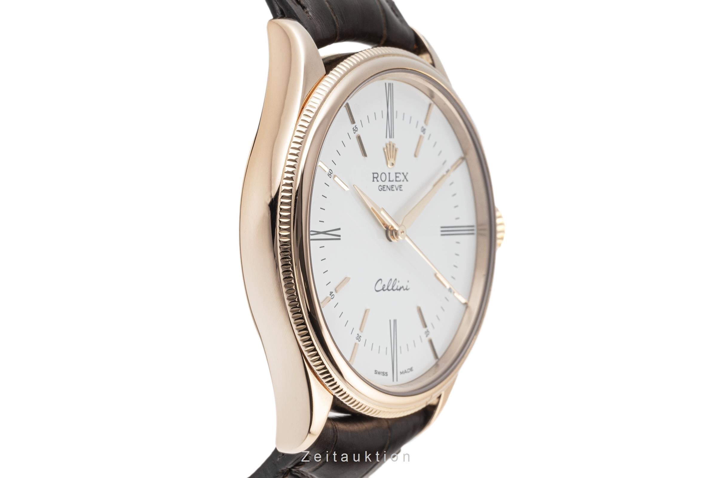 Rolex Cellini Time 18K (0,750) Rosegold Automatik Herrenuhr Gold Ref. 50505 [2302301]