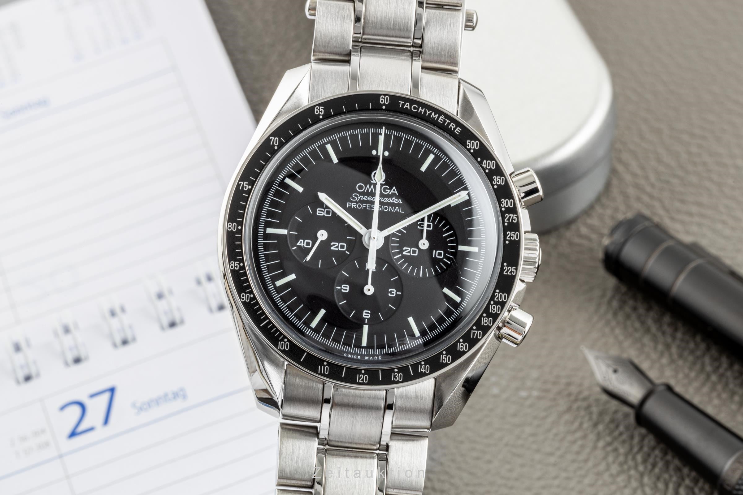 Omega Speedmaster Moonwatch chronograph steel manual winding men's watch STZ005923, 311.30.42.30.01.005  [2302318]
