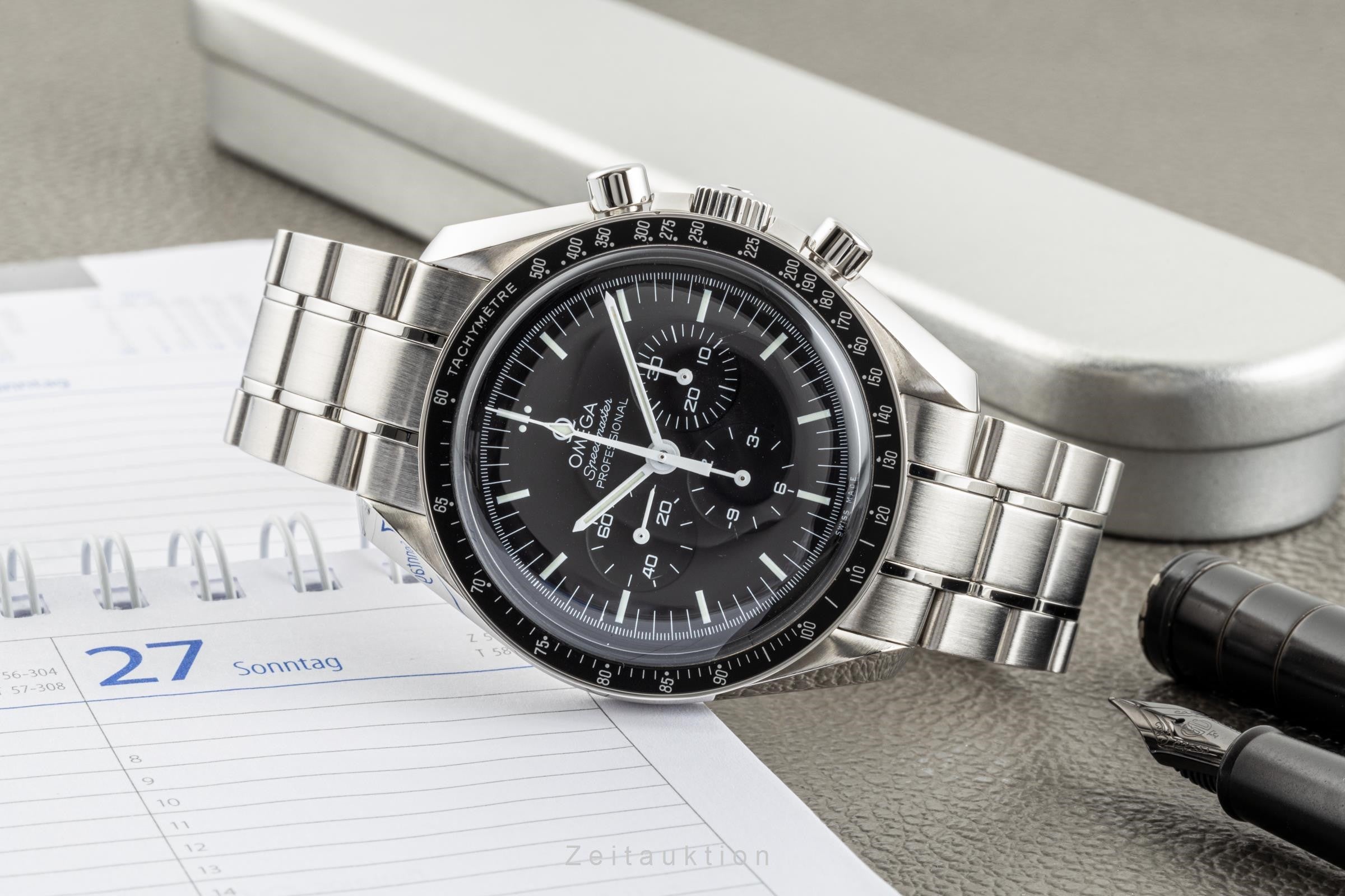 Omega Speedmaster Moonwatch chronograph steel manual winding men's watch STZ005923, 311.30.42.30.01.005  [2302318]