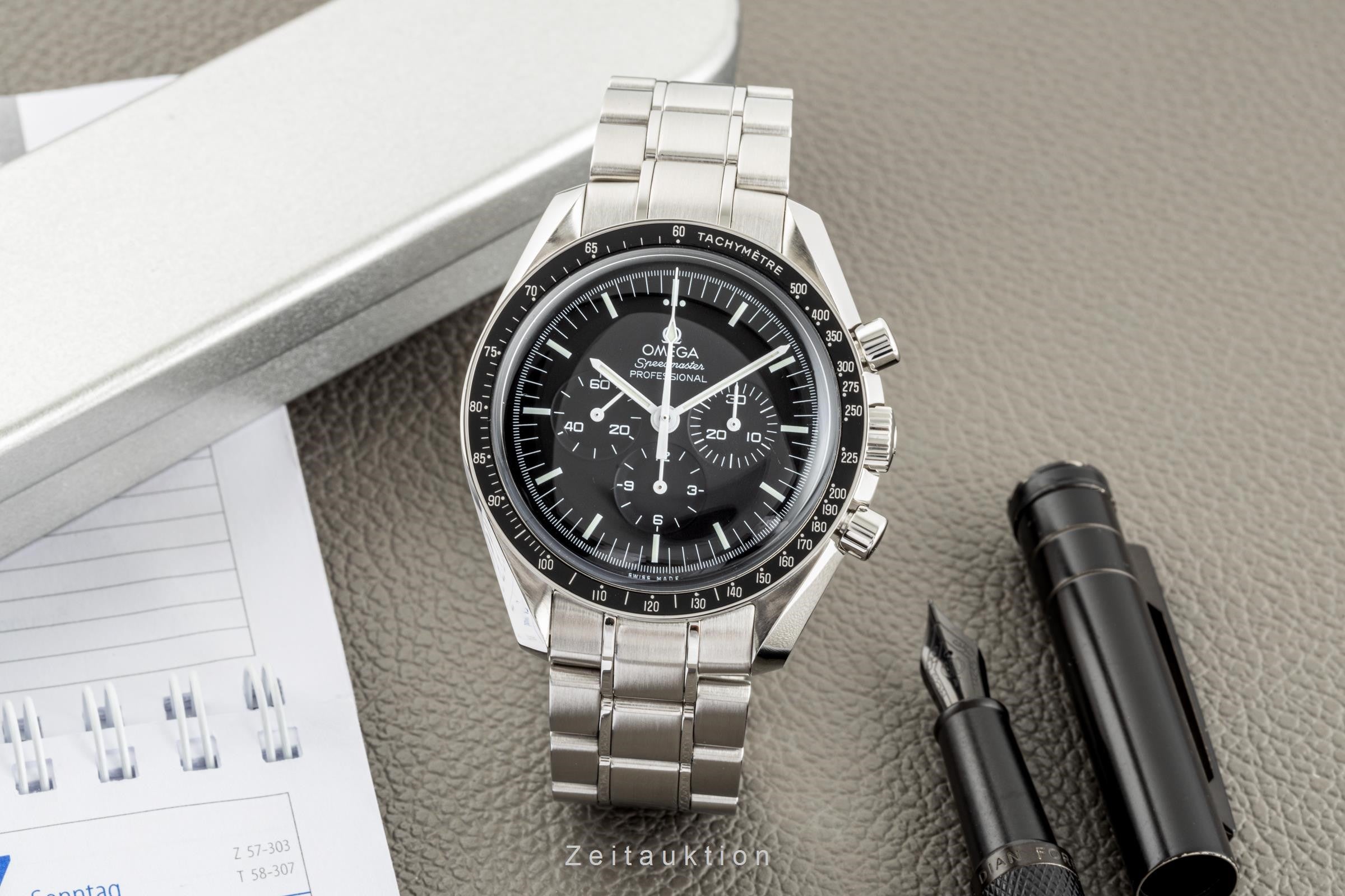 Omega Speedmaster Moonwatch chronograph steel manual winding men's watch STZ005923, 311.30.42.30.01.005  [2302318]