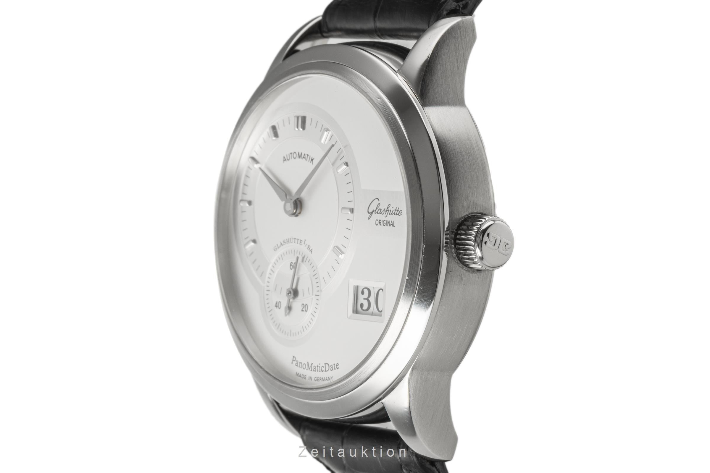 Glashütte PanoMaticDate acier automatique montre pour hommes 190-01-02-02-04  [2302361]