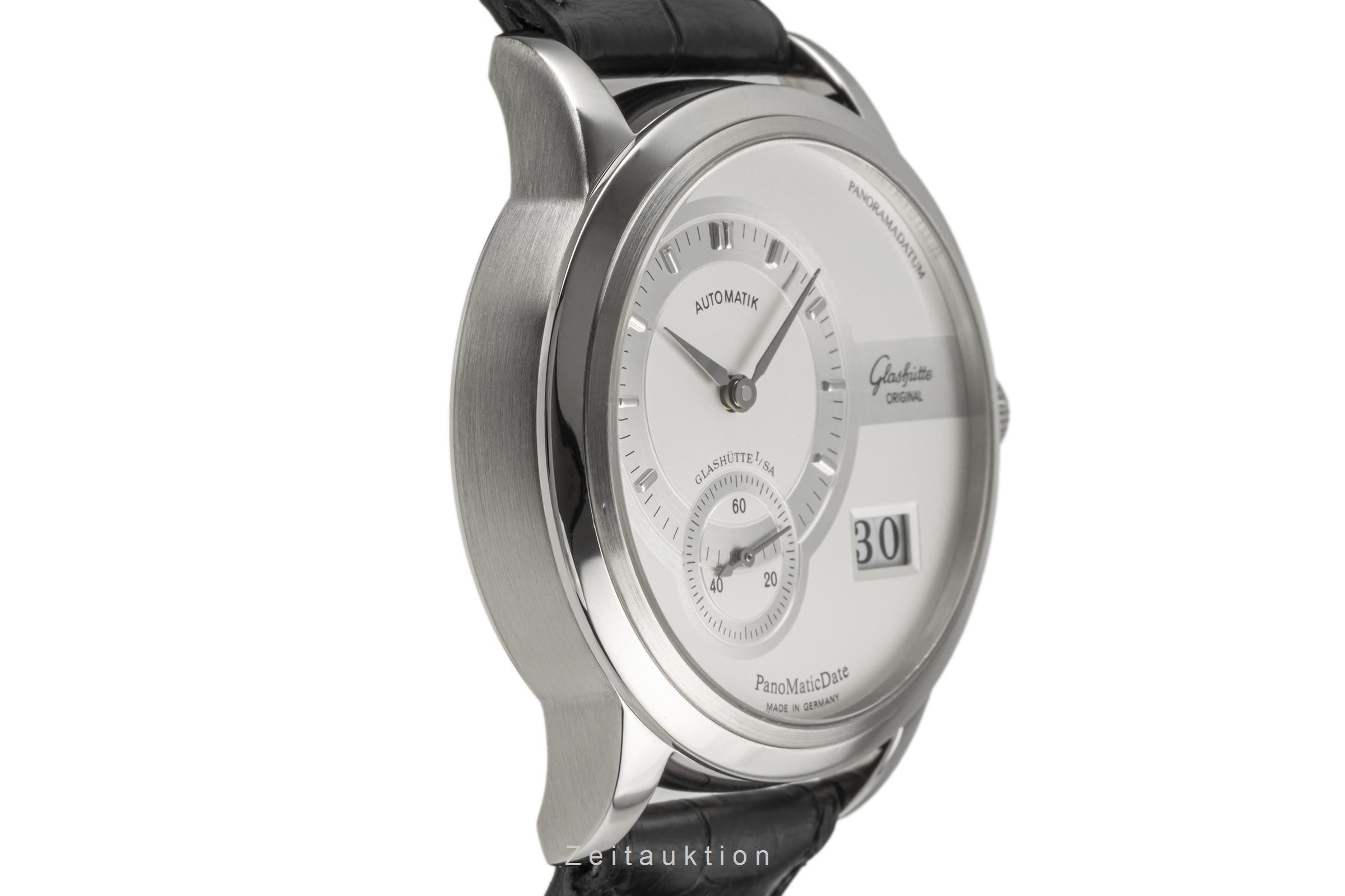 Glashütte PanoMaticDate acier automatique montre pour hommes 190-01-02-02-04  [2302361]