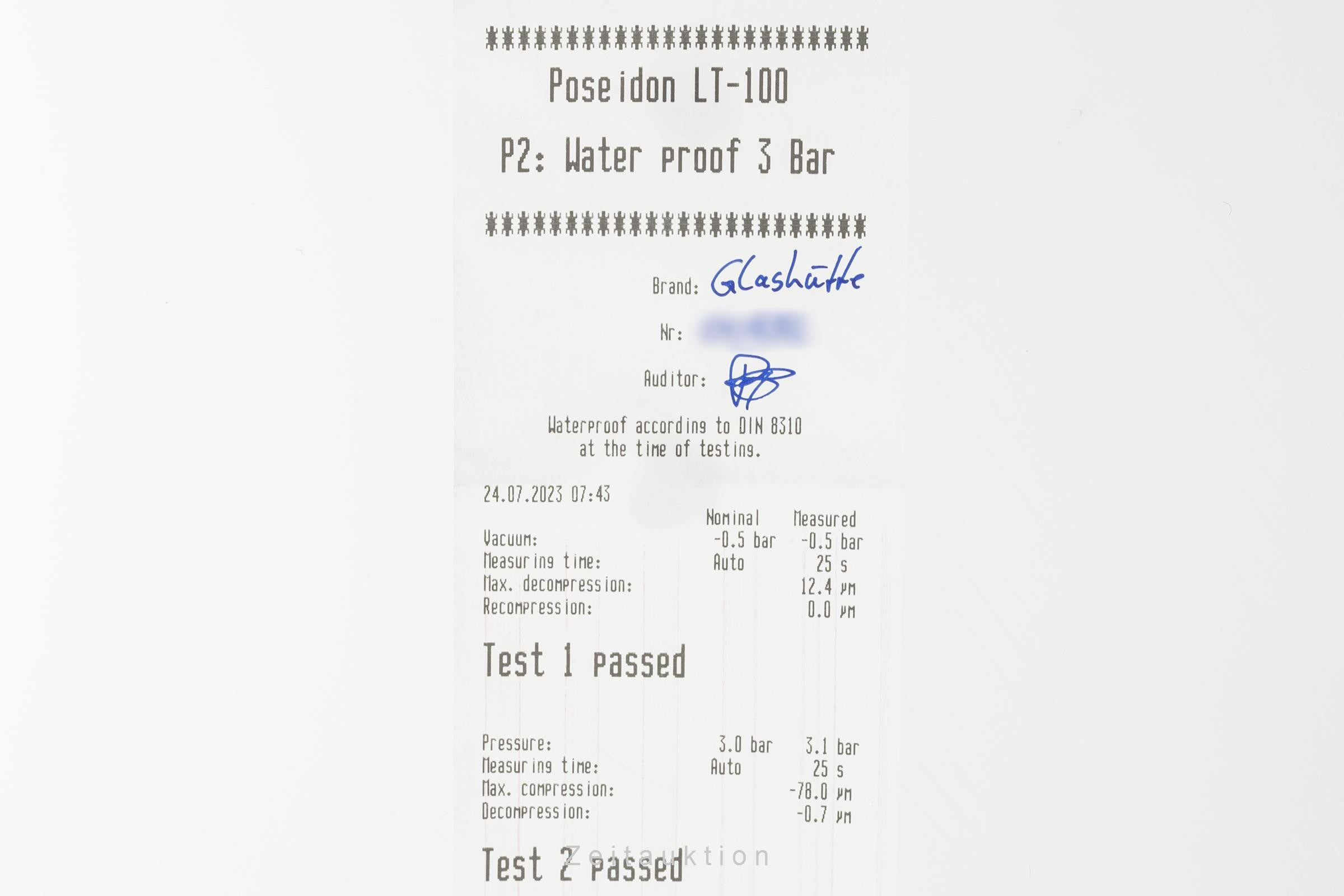 Glashütte PanoMaticDate acier automatique montre pour hommes 190-01-02-02-04  [2302361]