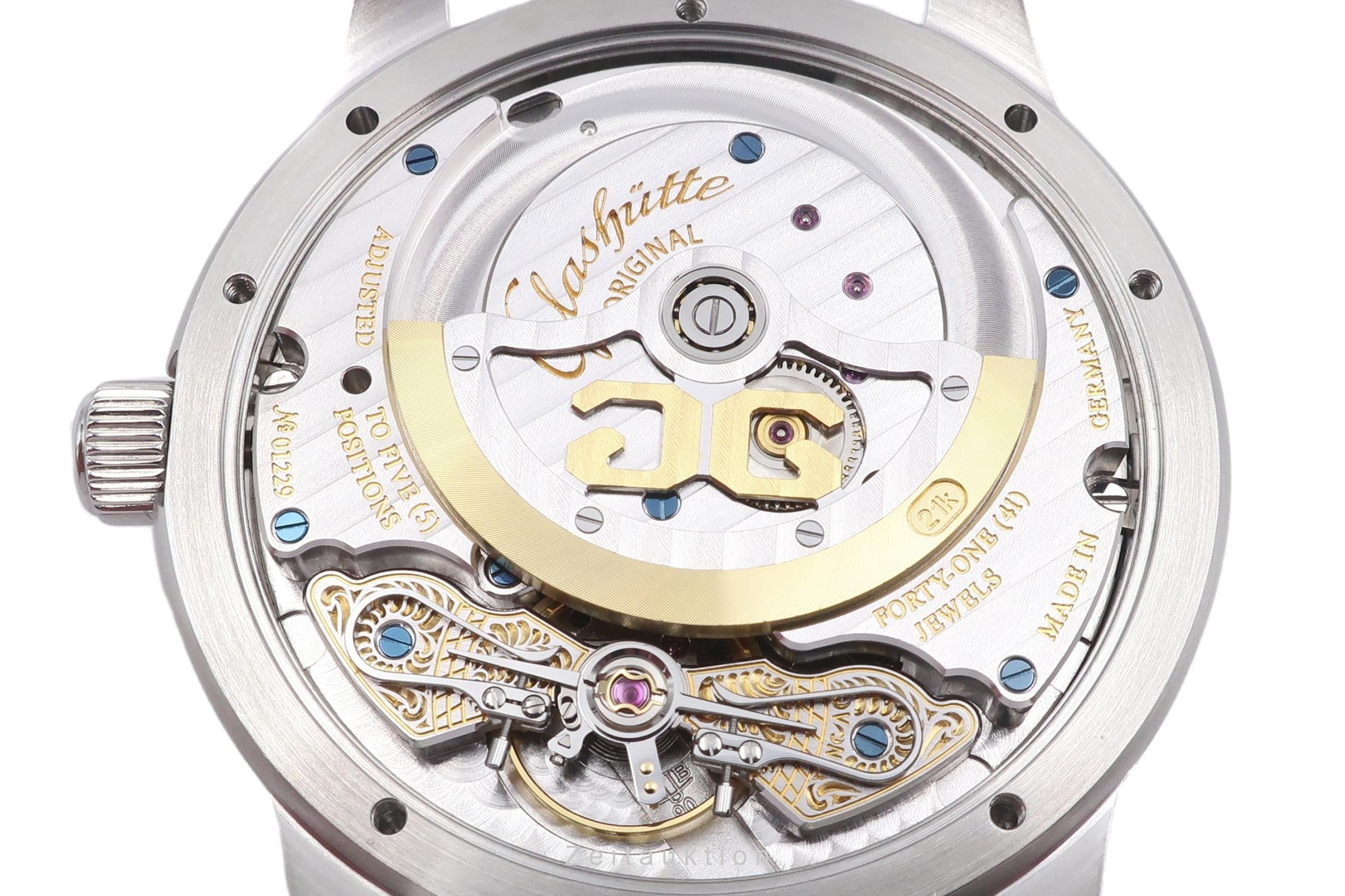 Glashütte PanoMaticDate acier automatique montre pour hommes 190-01-02-02-04  [2302361]