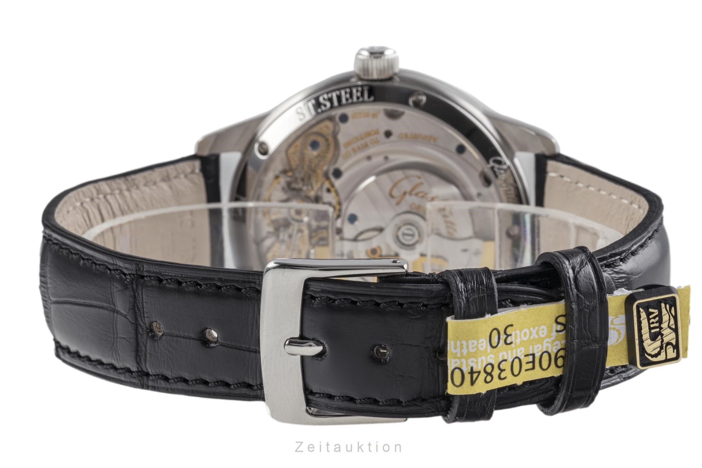 Glashütte PanoMaticDate acier automatique montre pour hommes 190-01-02-02-04  [2302361]