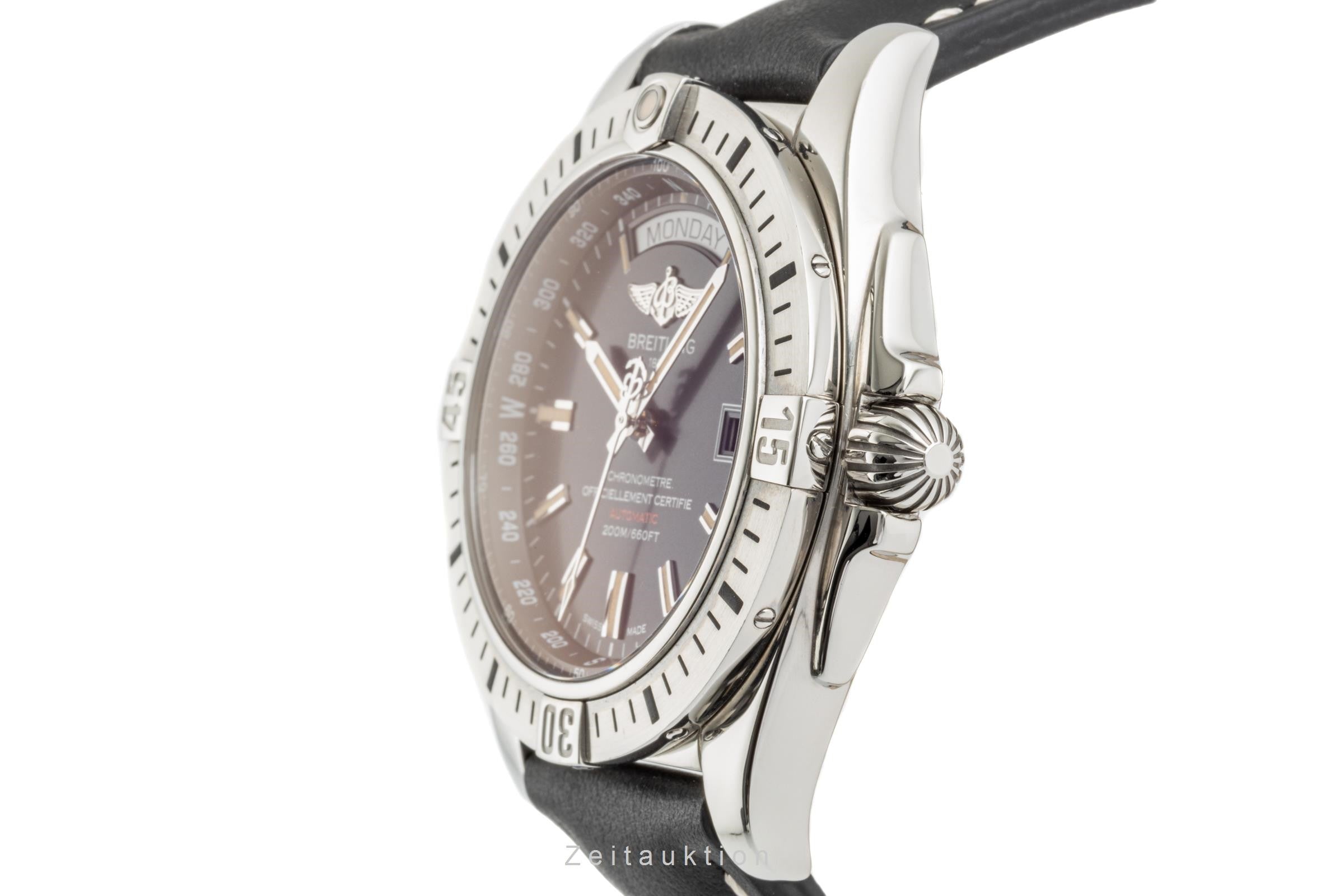 Breitling Galactic 44 Automatik Day-Date Edelstahl Herrenuhr Ref. A45320 [2302476]