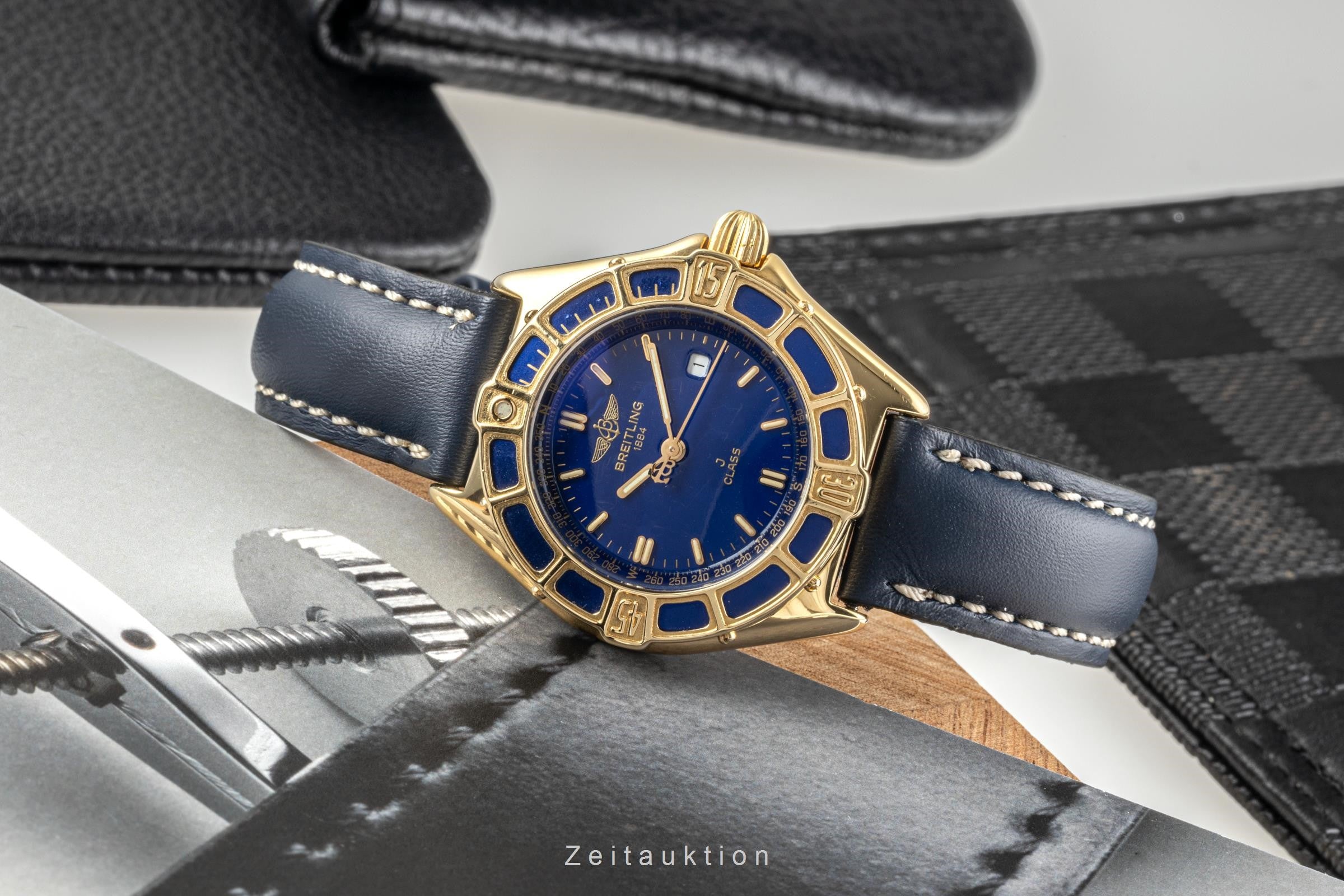 Breitling J-Class or 18 ct quartz montre pour femmes K52063  [2302479]