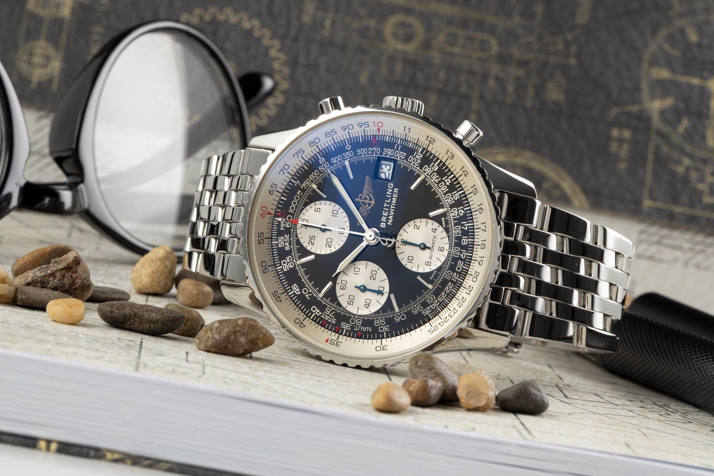 Breitling Navitimer chronograph steel automatic men's watch A13322 LP: 9050EUR  [2302552]