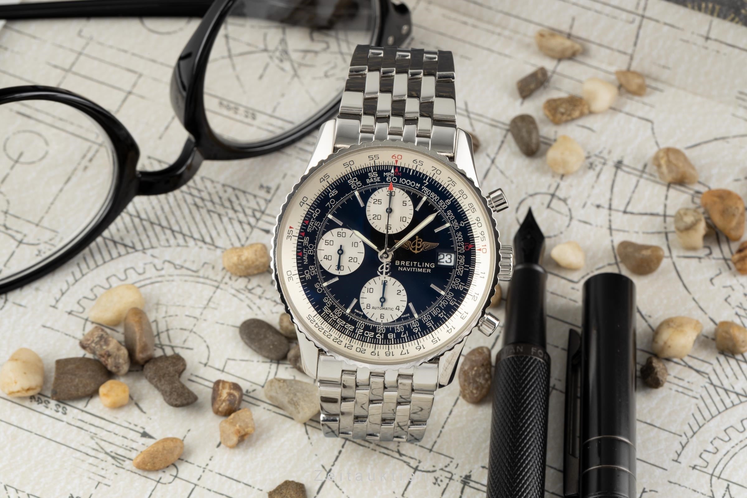 Breitling Navitimer chronograph steel automatic men's watch A13322 LP: 9050EUR  [2302552]