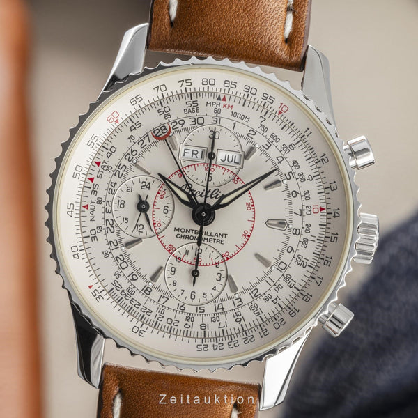 Breitling Montbrillant Datora  chronograph steel automatic men's watch A21330  [2302555]