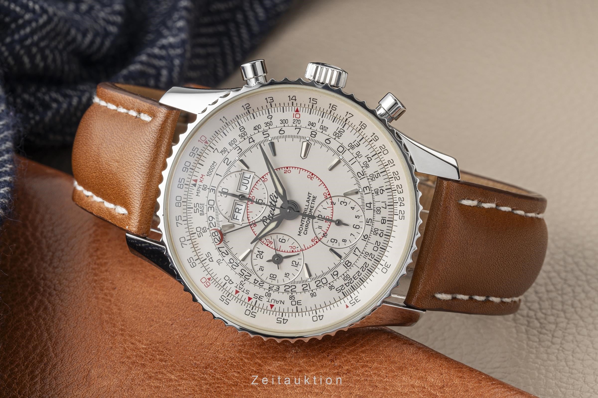 Breitling Montbrillant Datora  chronograph steel automatic men's watch A21330  [2302555]