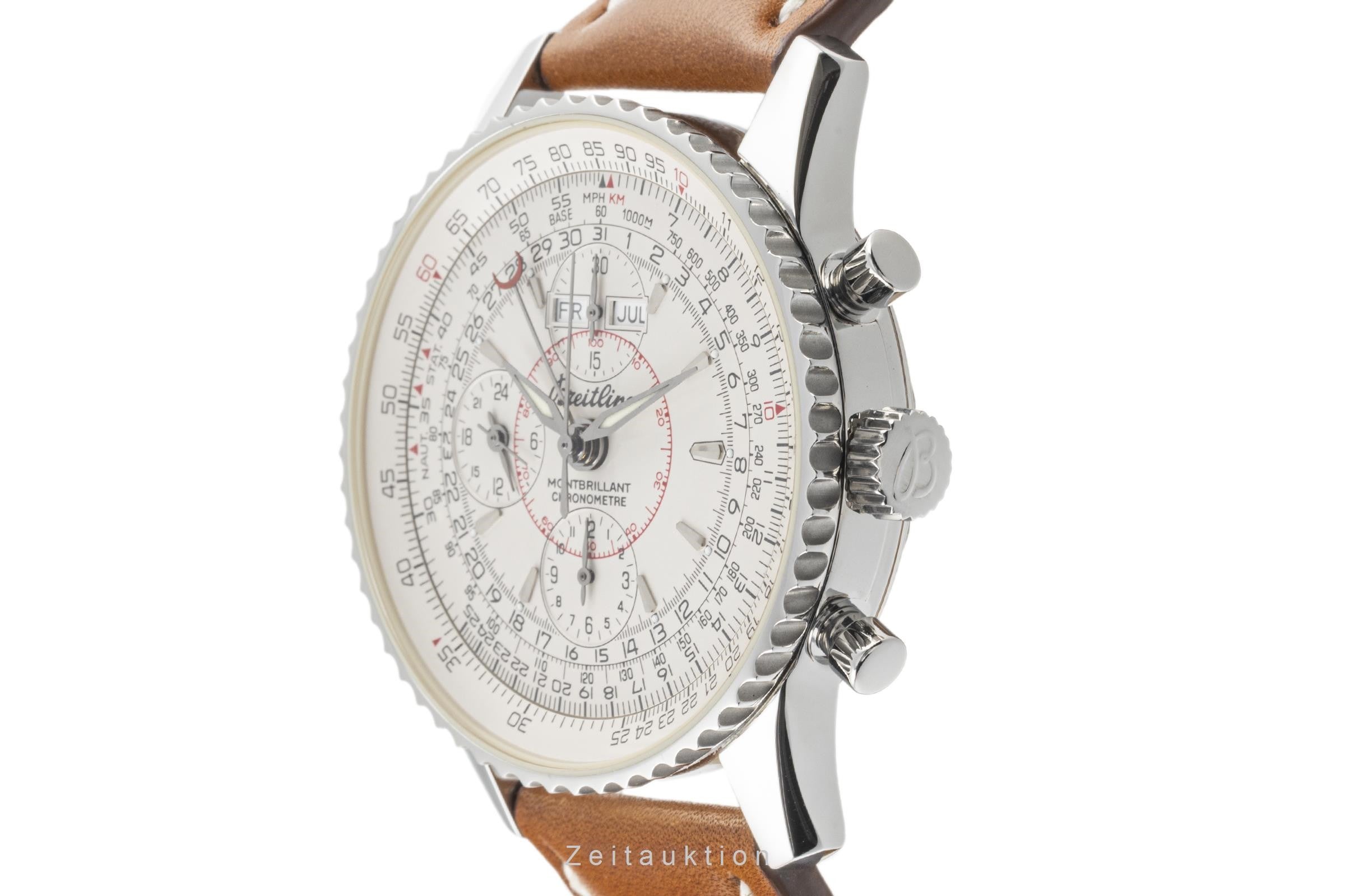 Breitling Montbrillant Datora  chronograph steel automatic men's watch A21330  [2302555]