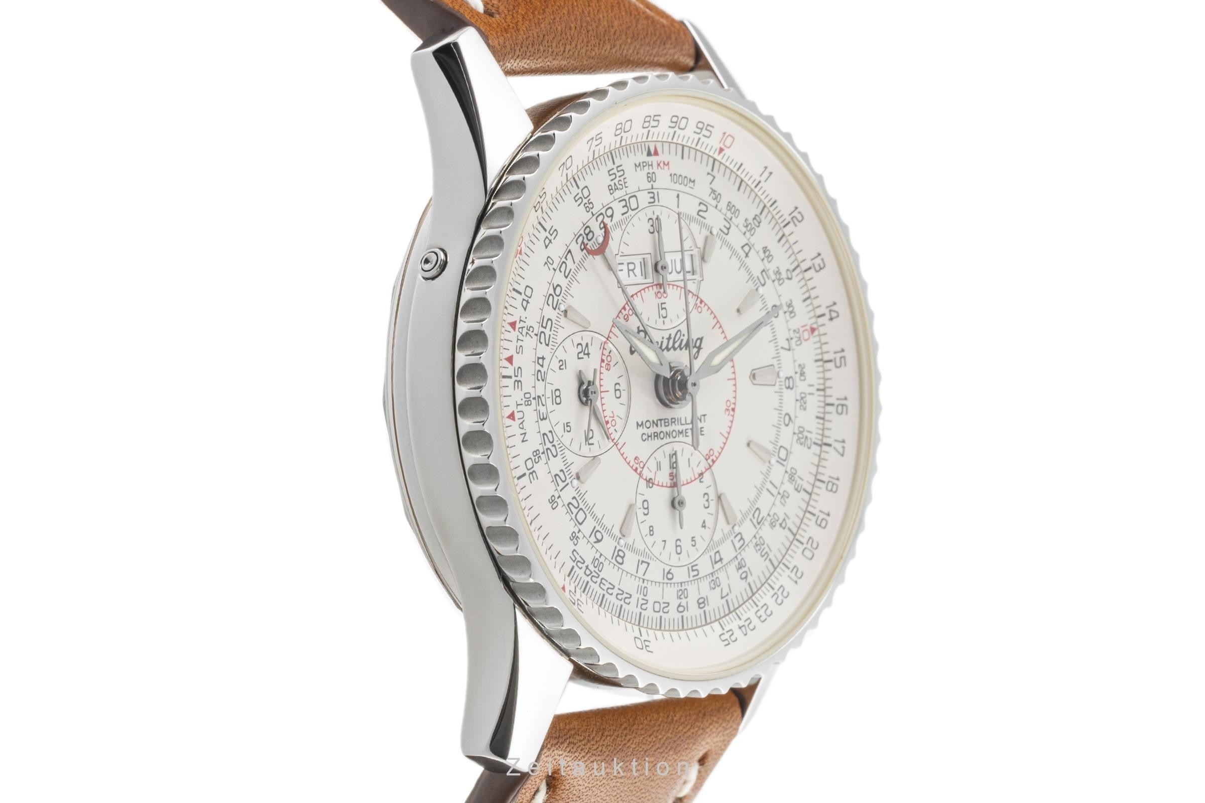 Breitling Montbrillant Datora  chronograph steel automatic men's watch A21330  [2302555]