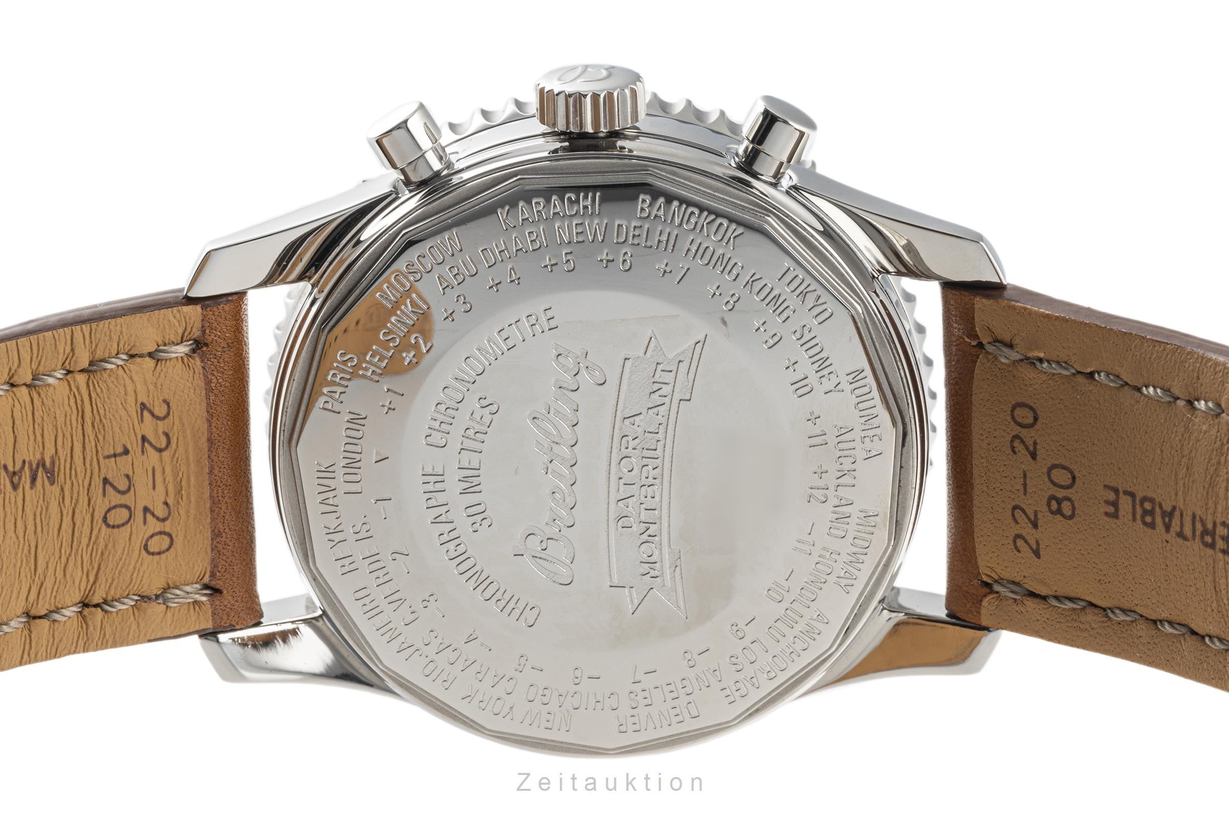 Breitling Montbrillant Datora  chronograph steel automatic men's watch A21330  [2302555]