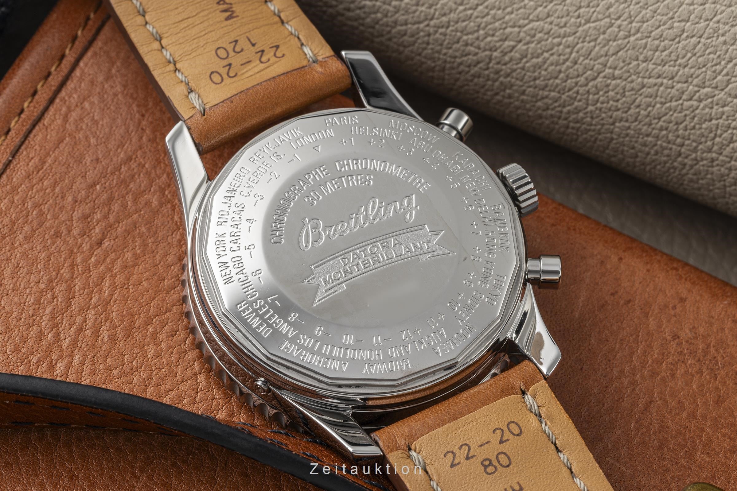 Breitling Montbrillant Datora  chronograph steel automatic men's watch A21330  [2302555]