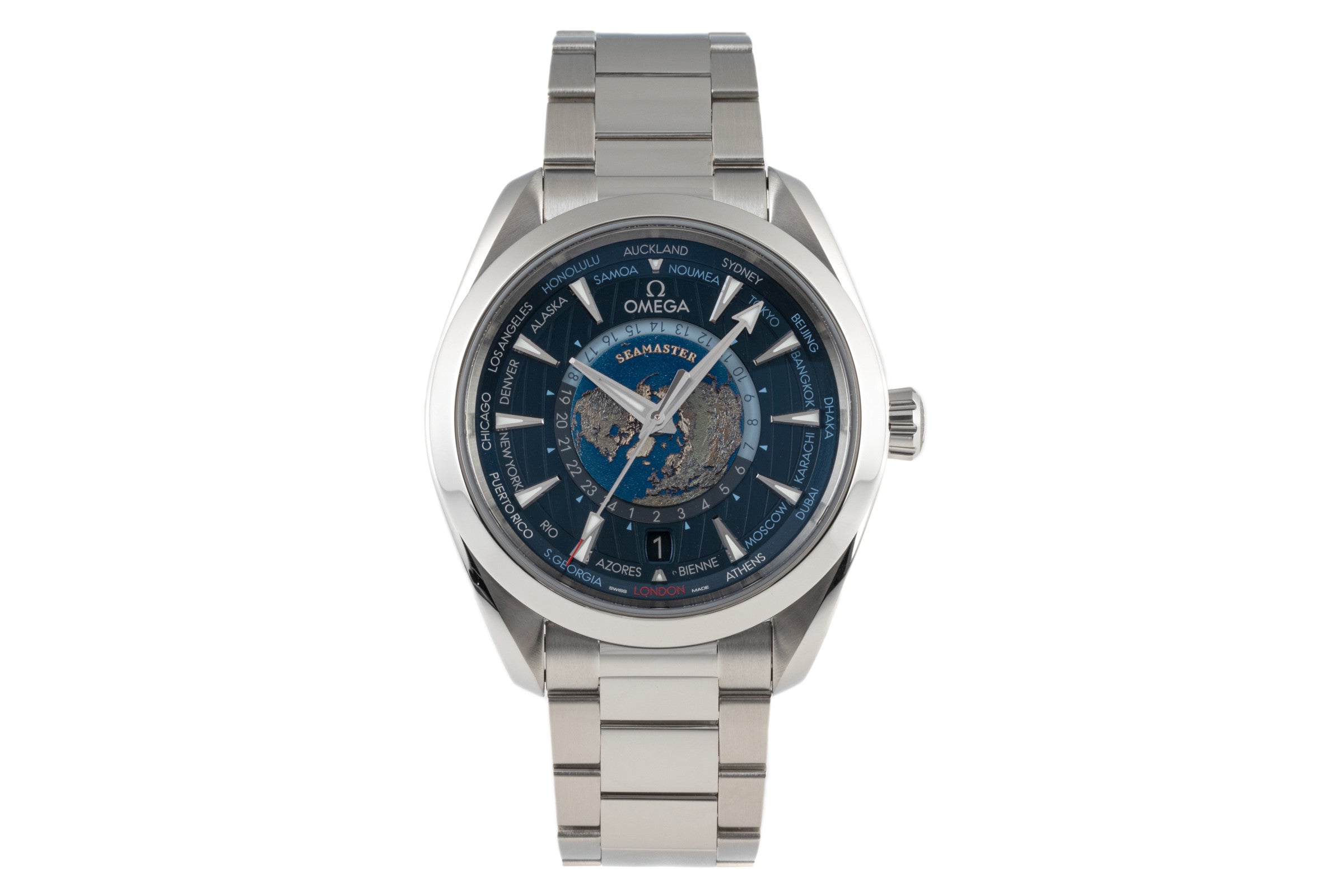 Omega Seamaster steel automatic men's watch 220.10.43.22.03.001 LP: 10600EUR  [2302595]