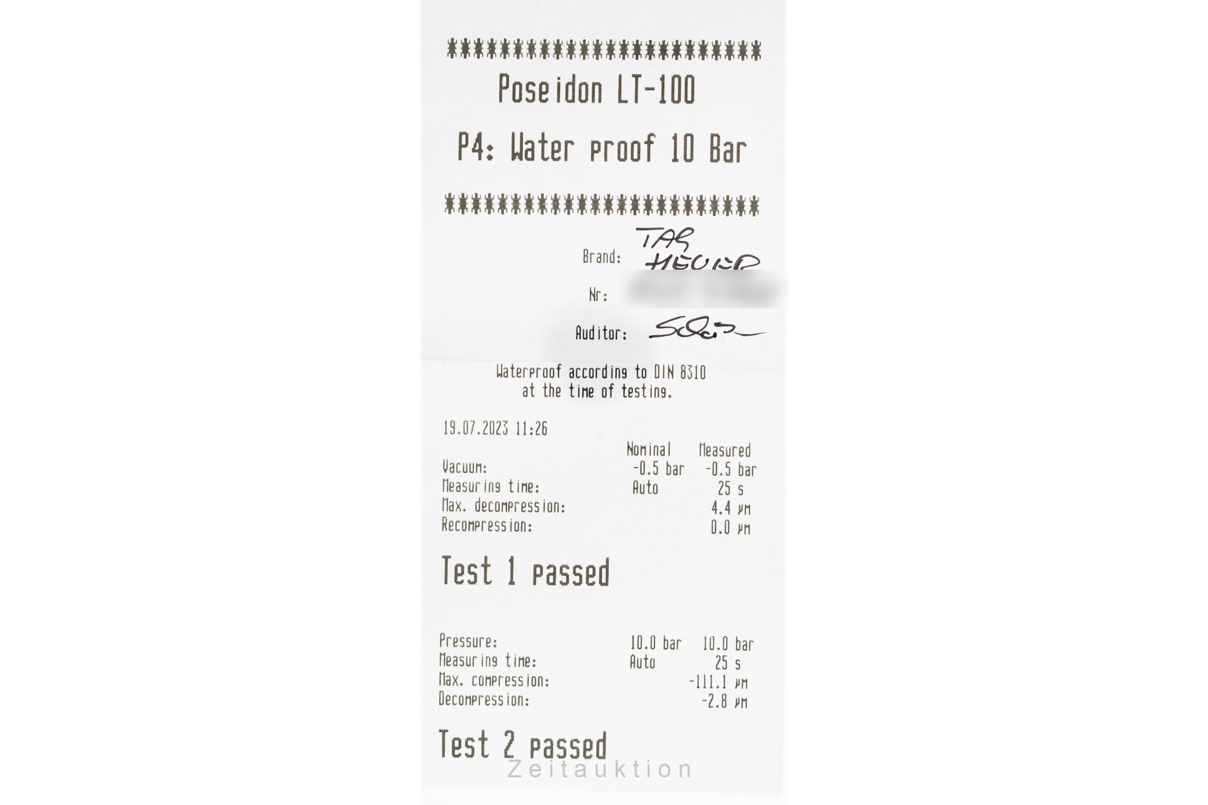 Tag Heuer Carrera chronograph steel automatic men's watch CV2A10 LP: 5150EUR  [2302619]