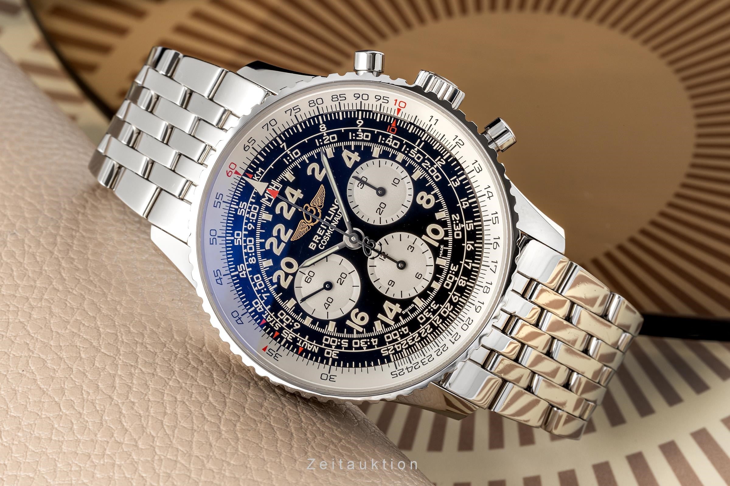 Breitling Navitimer Cosmonaute chronographe acier à remontage manuel montre pour hommes A12322 LP: 8750EUR  [2302620]