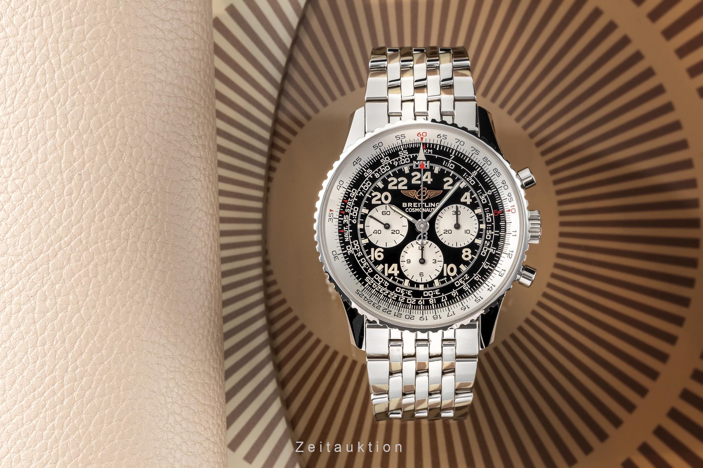 Breitling Navitimer Cosmonaute chronographe acier à remontage manuel montre pour hommes A12322 LP: 8750EUR  [2302620]