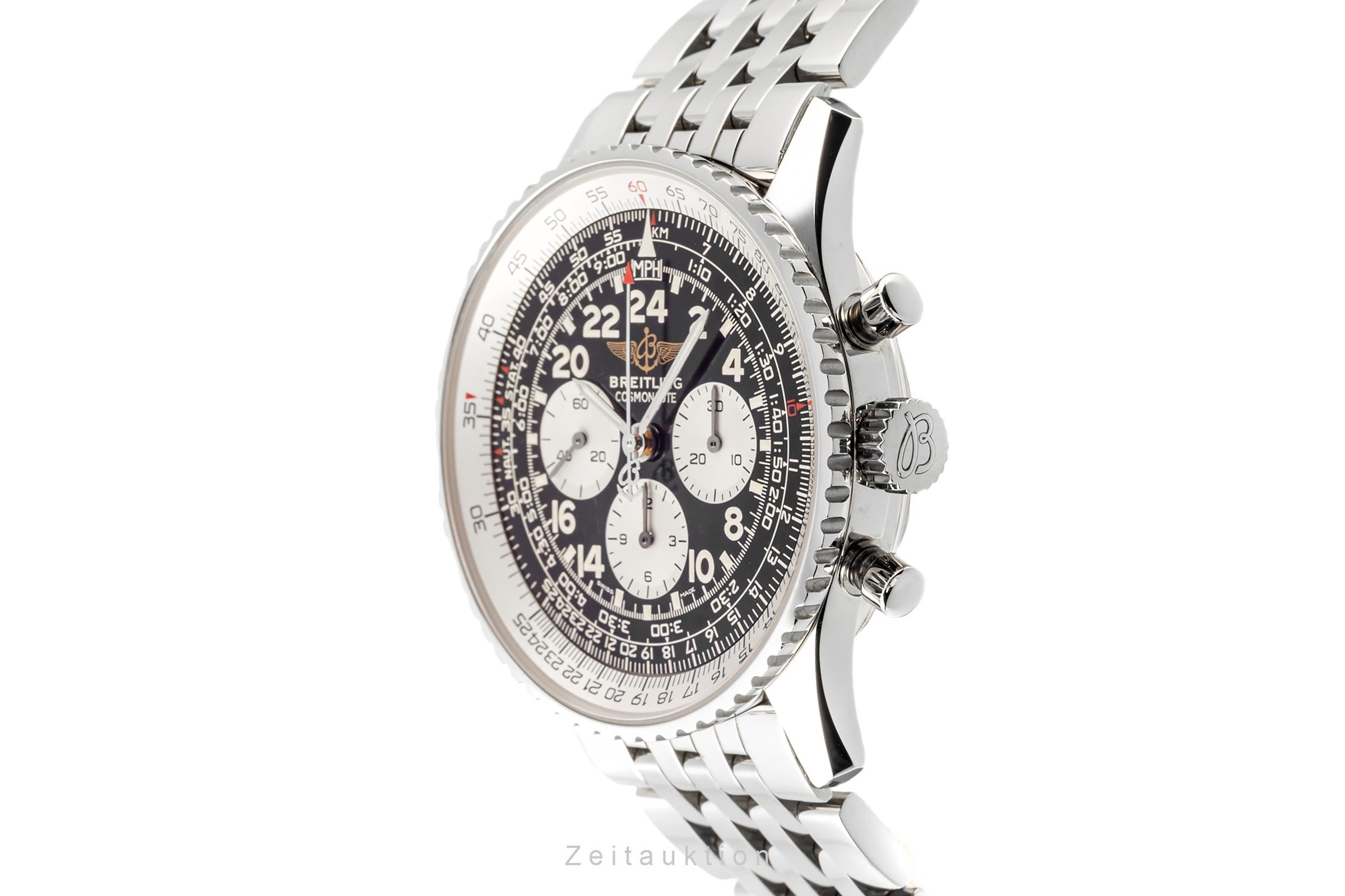 Breitling Navitimer Cosmonaute chronographe acier à remontage manuel montre pour hommes A12322 LP: 8750EUR  [2302620]