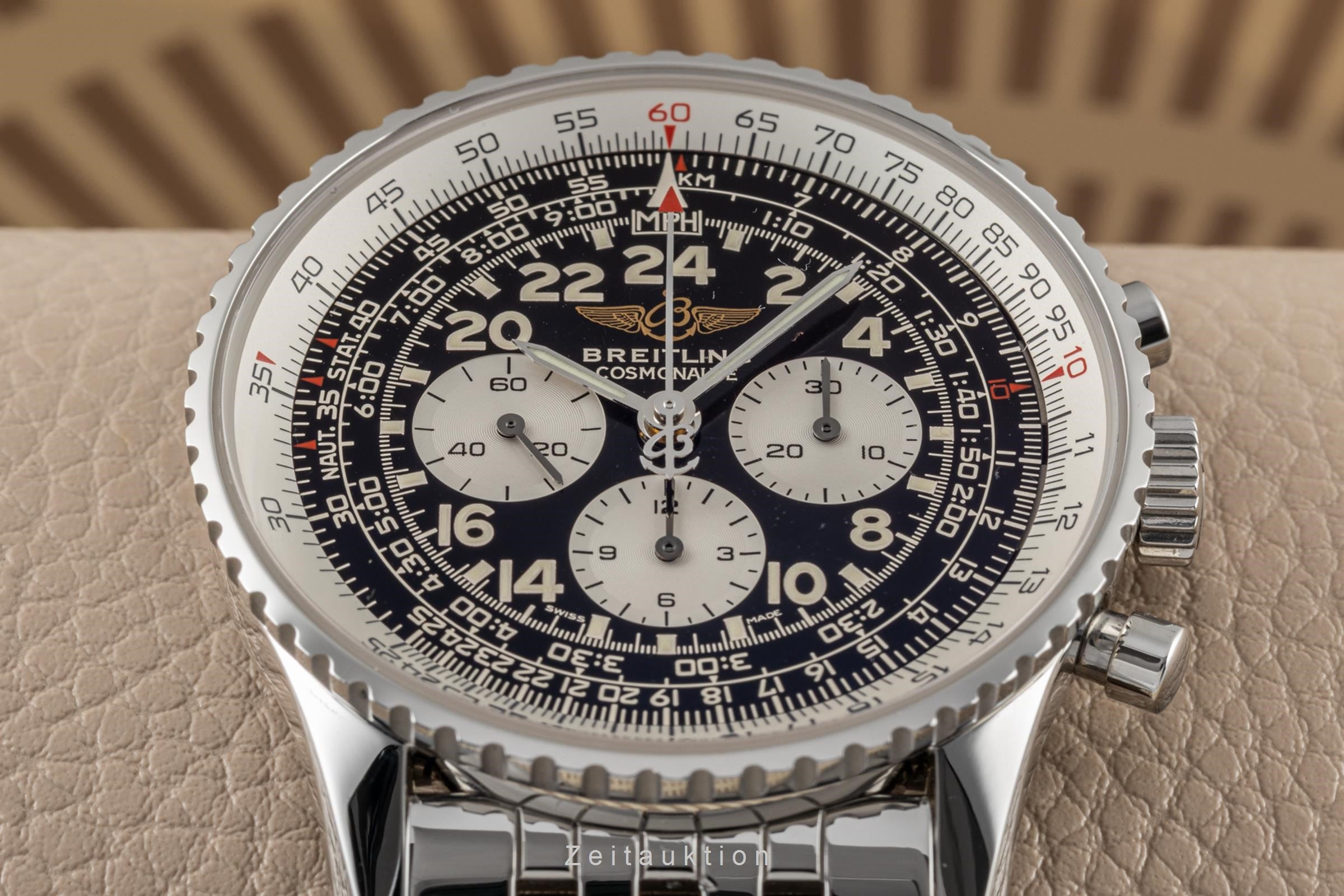 Breitling Navitimer Cosmonaute chronographe acier à remontage manuel montre pour hommes A12322 LP: 8750EUR  [2302620]