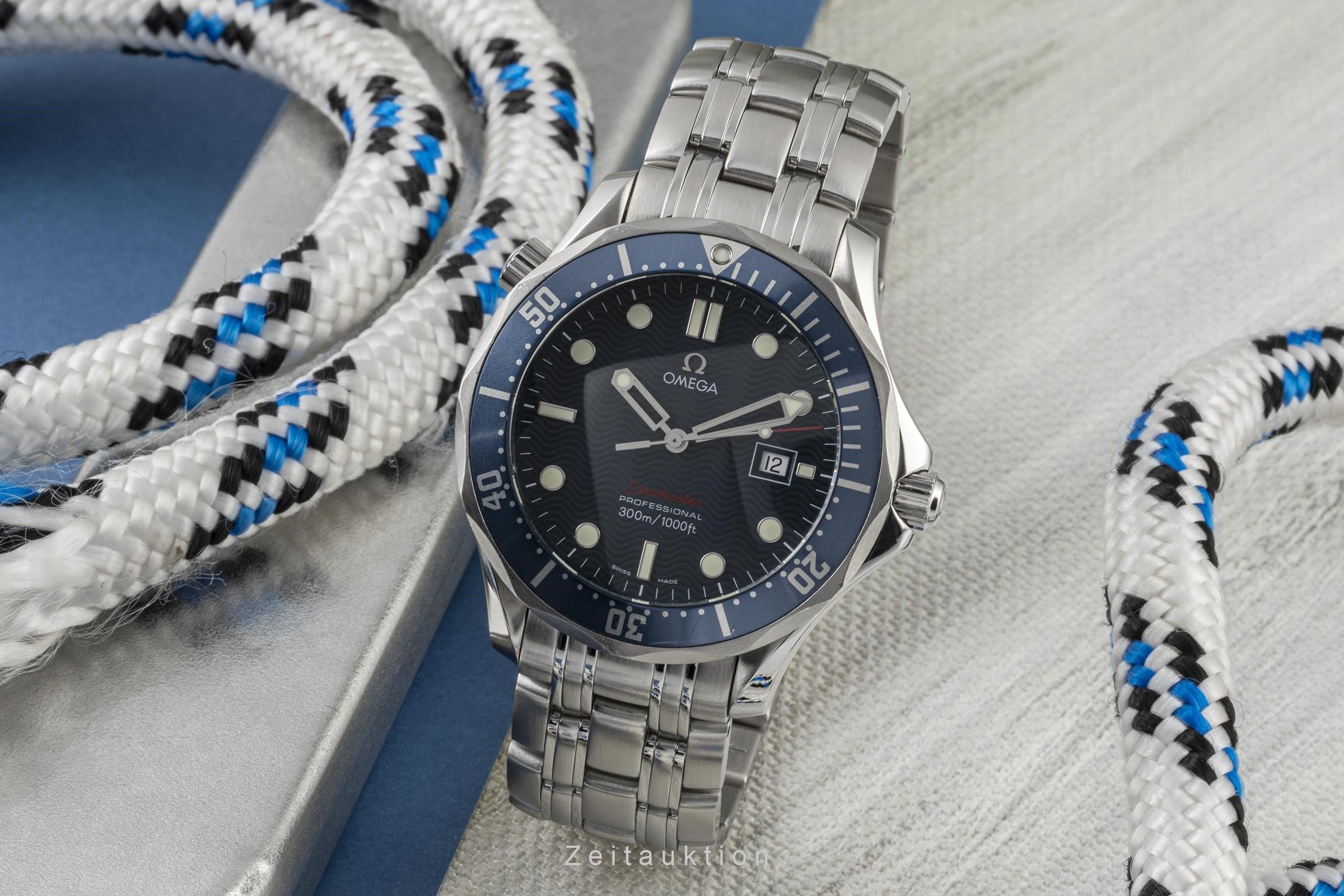 Omega Seamaster steel quartz men's watch 2221.80.00, 196.1504  [2302638]