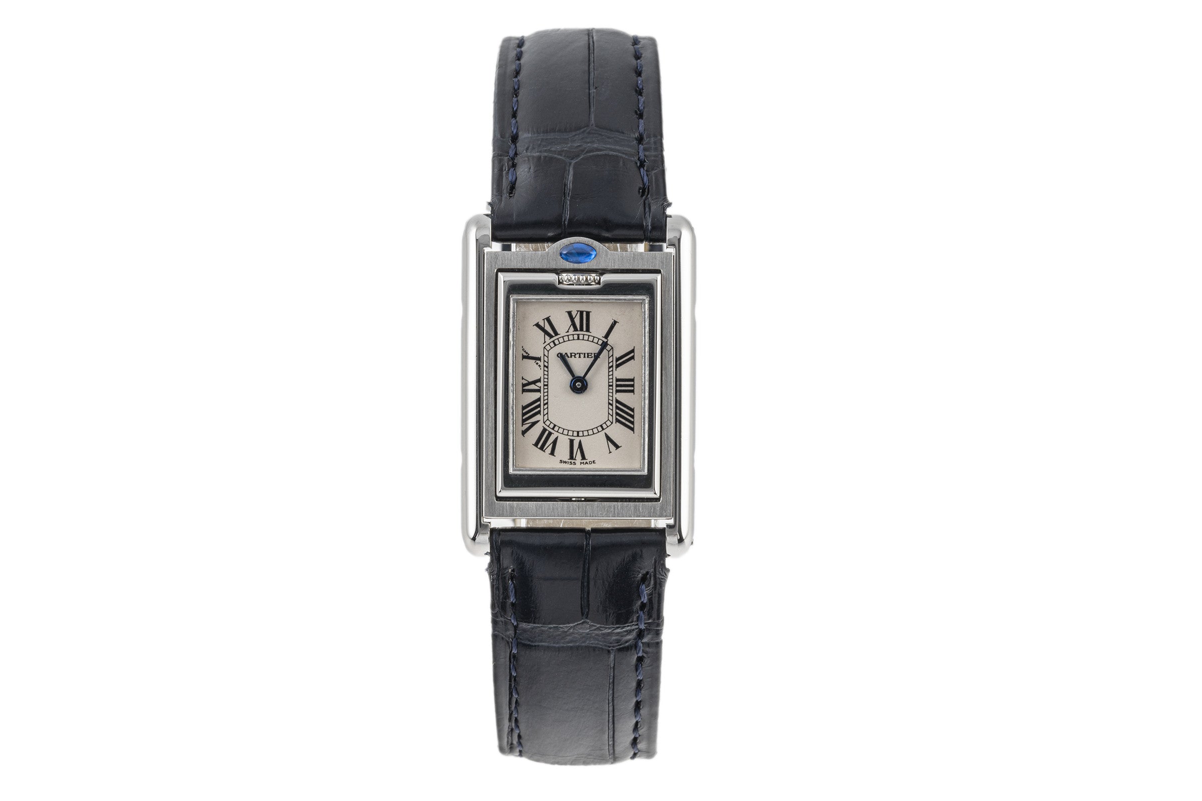 Cartier Tank Lady Basculante Edelstahl Wendegehäuse Ref. W1011158  Klassiker [2302660]