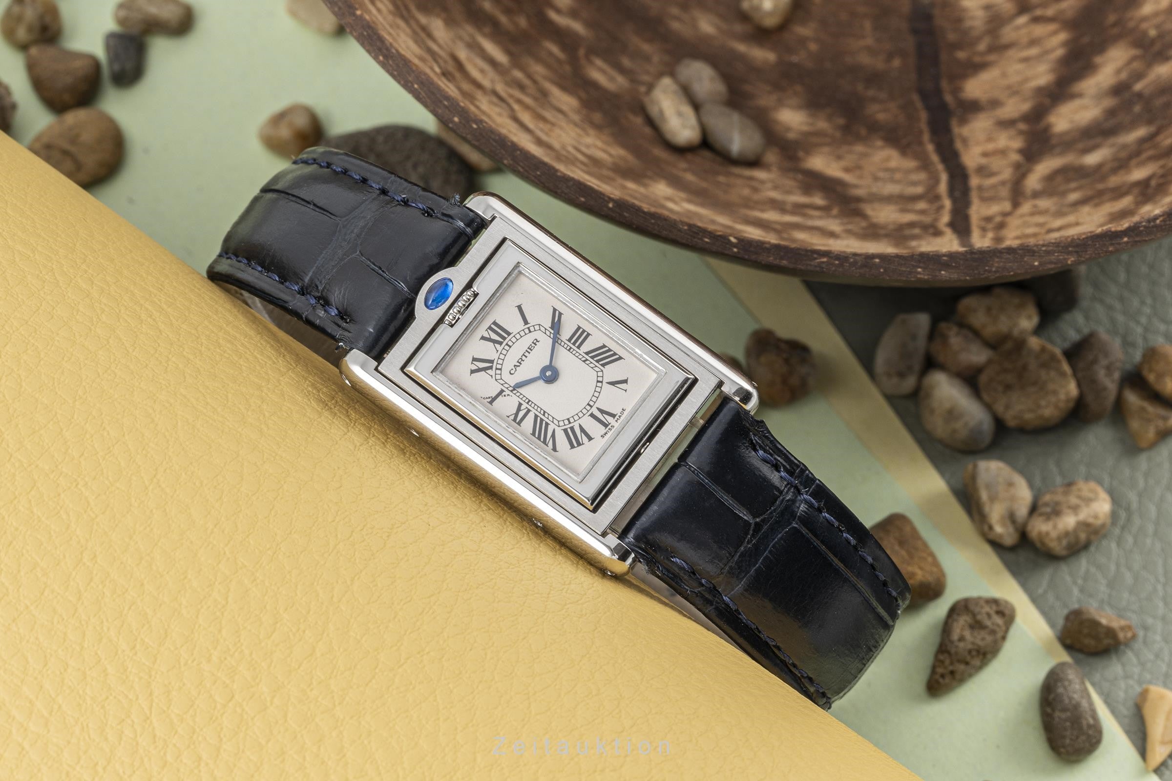 Cartier Tank Lady Basculante Edelstahl Wendegehäuse Ref. W1011158  Klassiker [2302660]